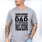 Tough Enough To Be A Dad & Stepdad - Father's Day Unisex Crewneck T-Shirt Sweatshirt Hoodie