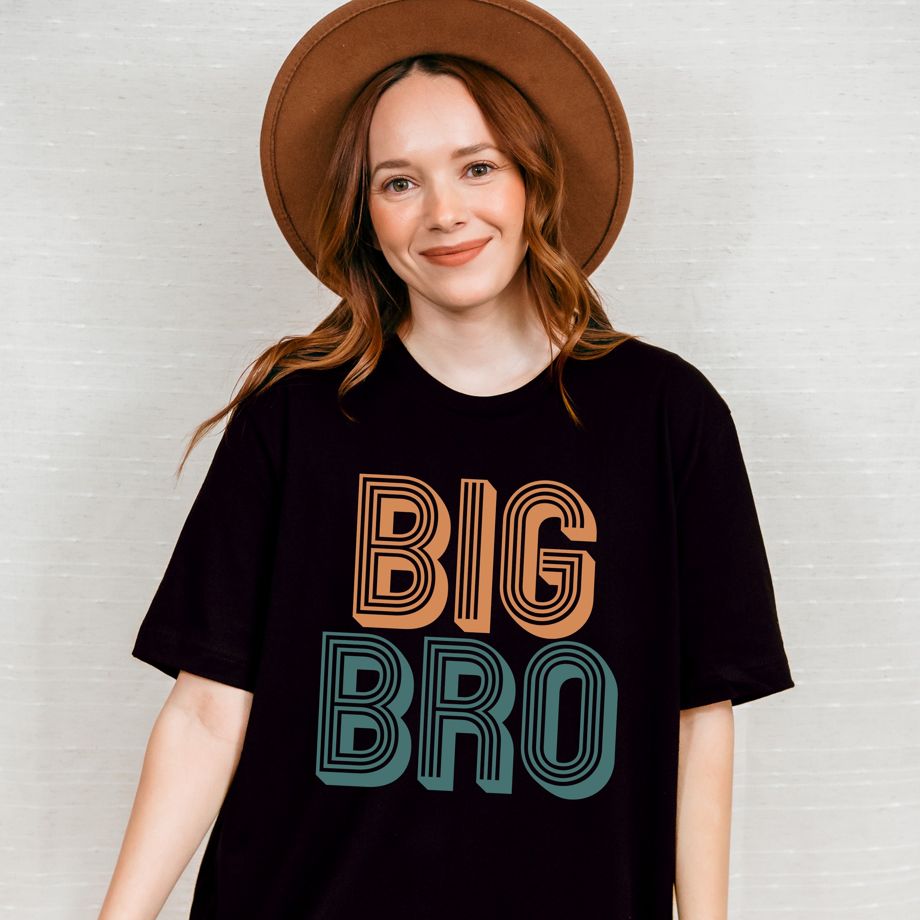 Big Bro Orange And Green - Brother Unisex Crewneck T-Shirt Sweatshirt Hoodie