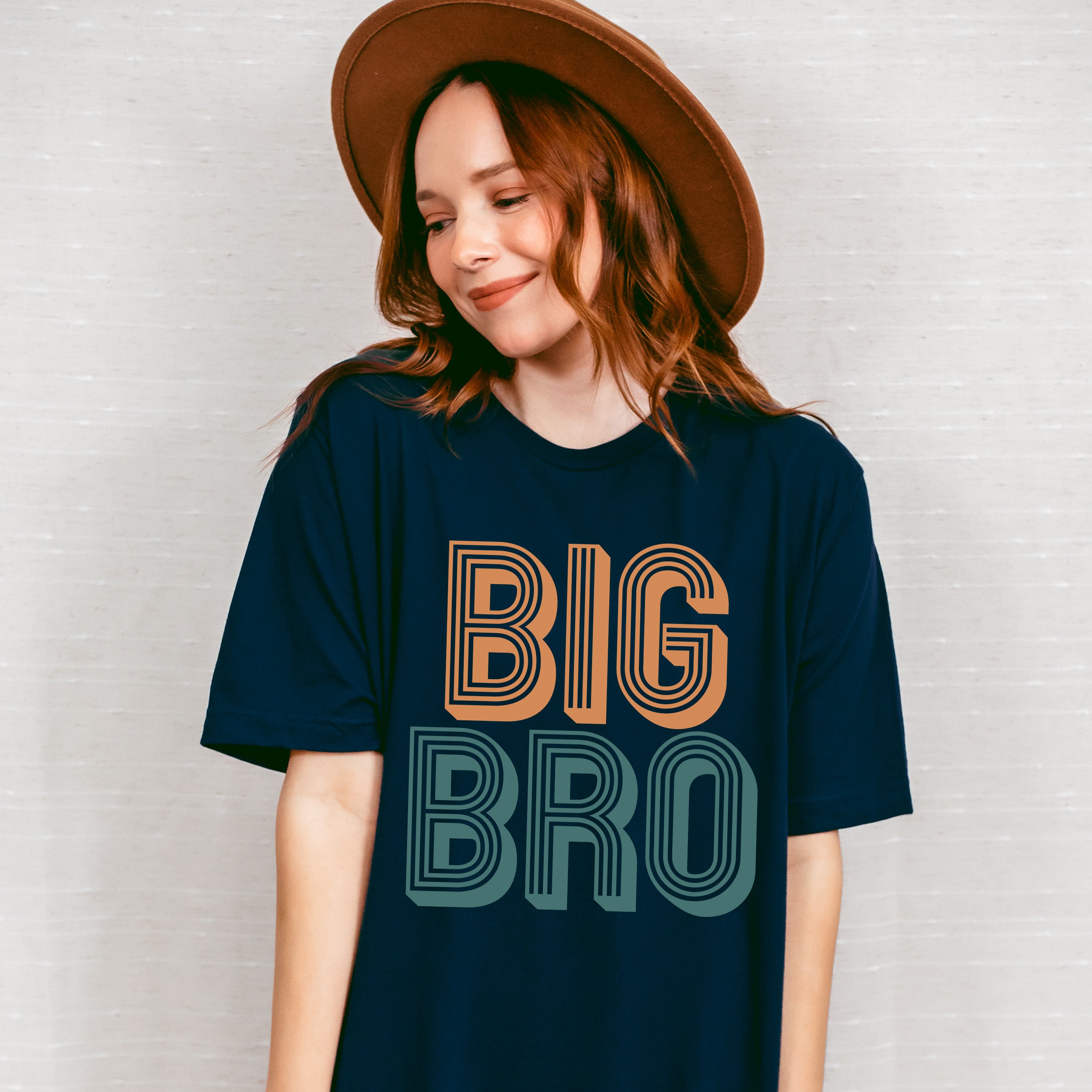 Big Bro Orange And Green - Brother Unisex Crewneck T-Shirt Sweatshirt Hoodie