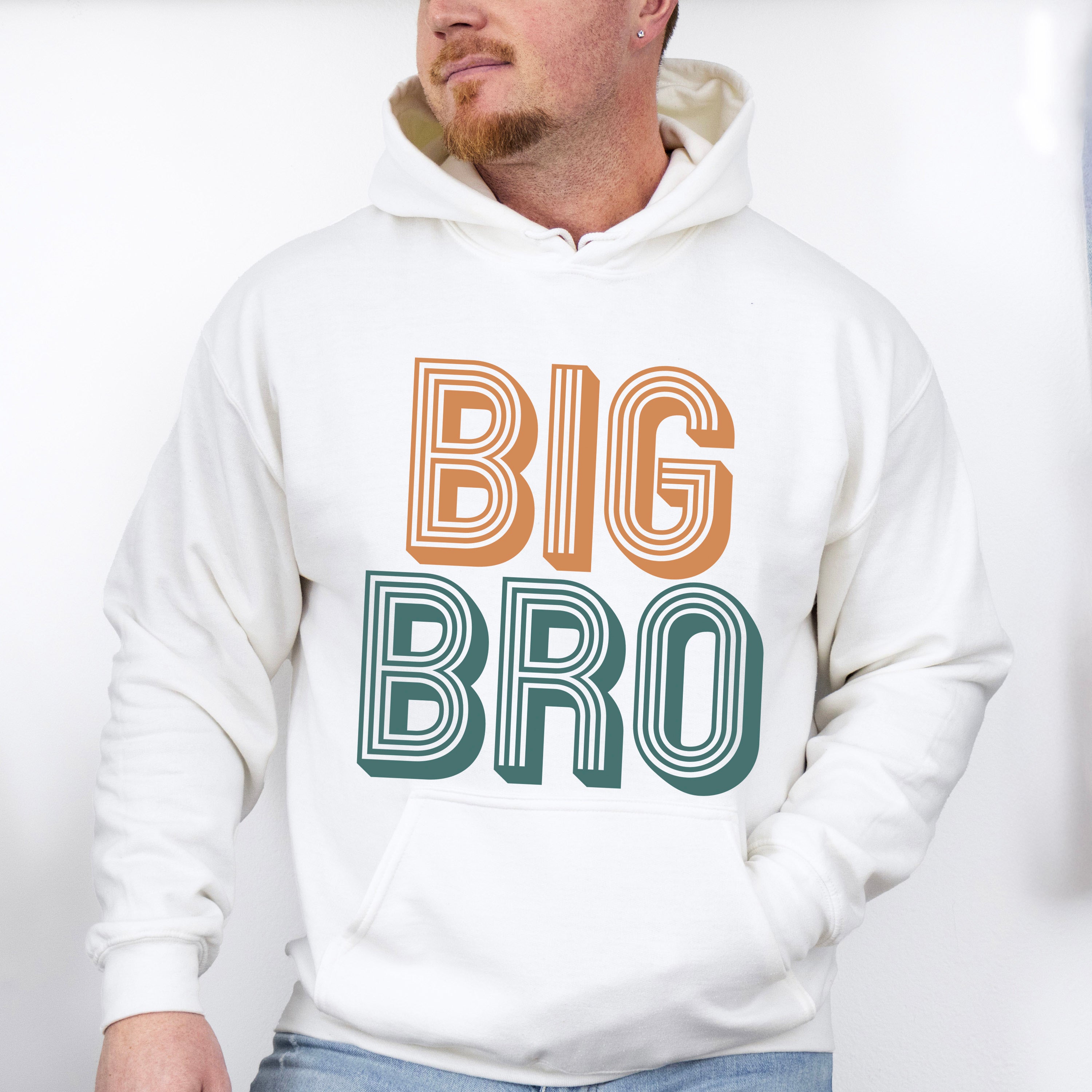 Big Bro Orange And Green - Brother Unisex Crewneck T-Shirt Sweatshirt Hoodie
