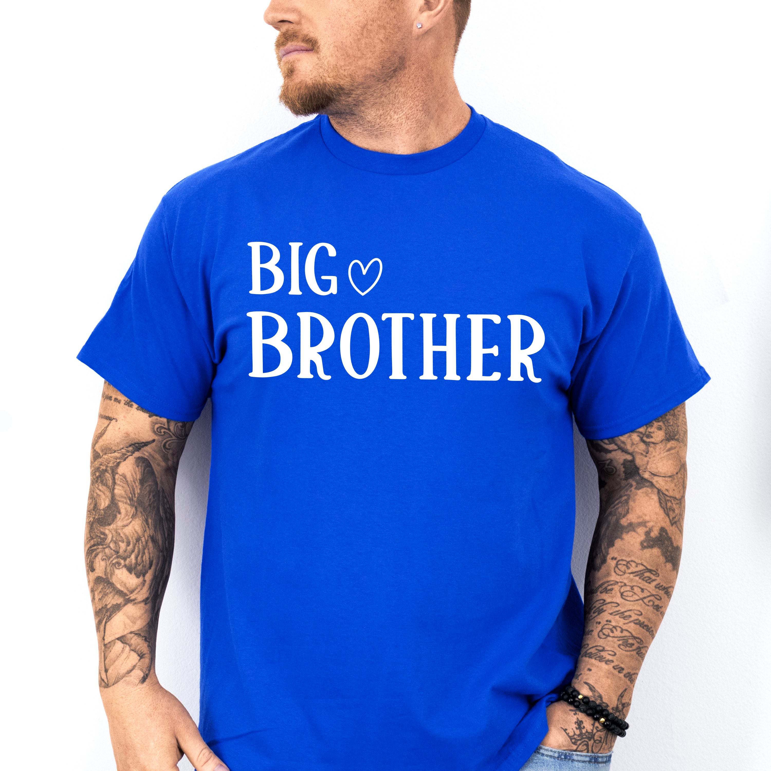 Big Brother Heart Design - Brother Unisex Crewneck T-Shirt Sweatshirt Hoodie