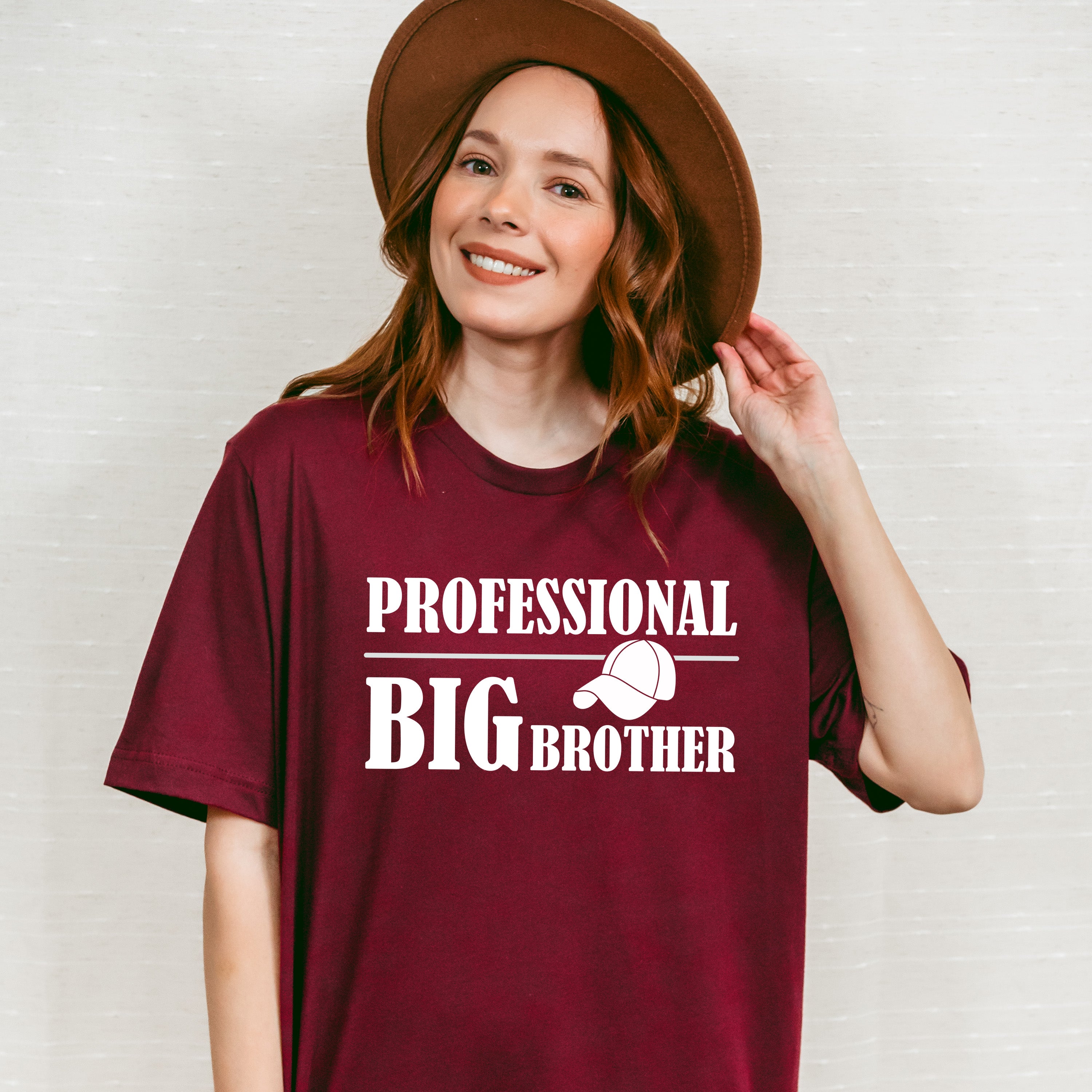 Professional Big Brother Hat - Brother Unisex Crewneck T-Shirt Sweatshirt Hoodie