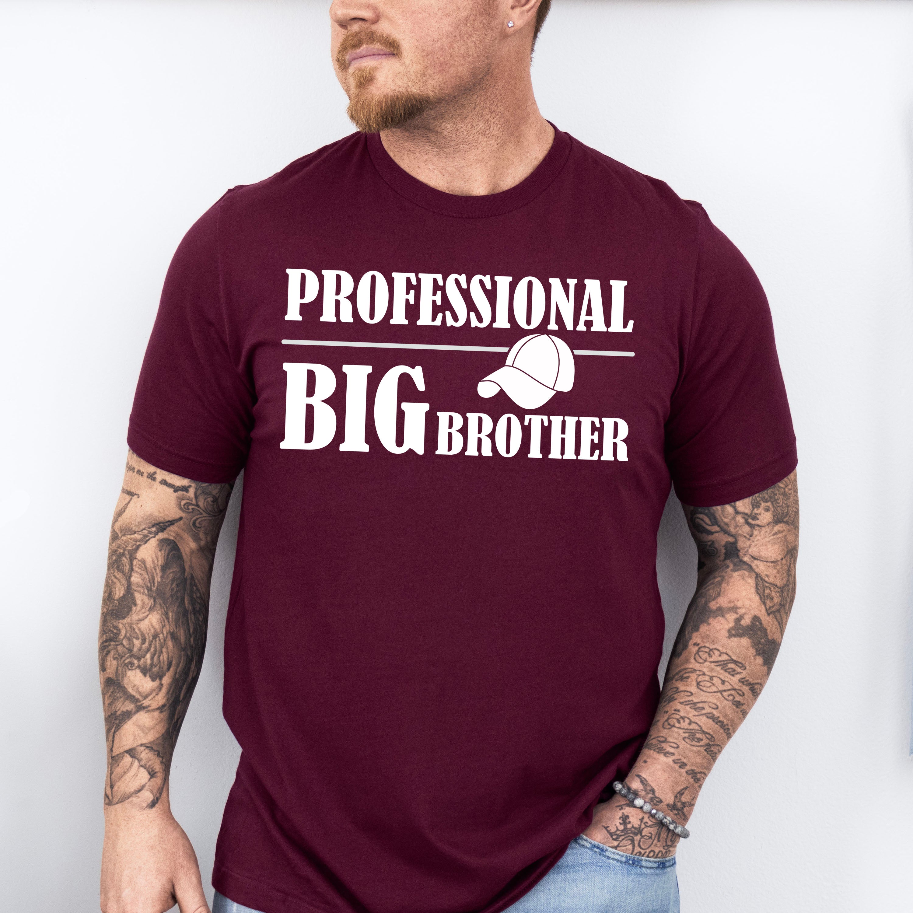 Professional Big Brother Hat - Brother Unisex Crewneck T-Shirt Sweatshirt Hoodie