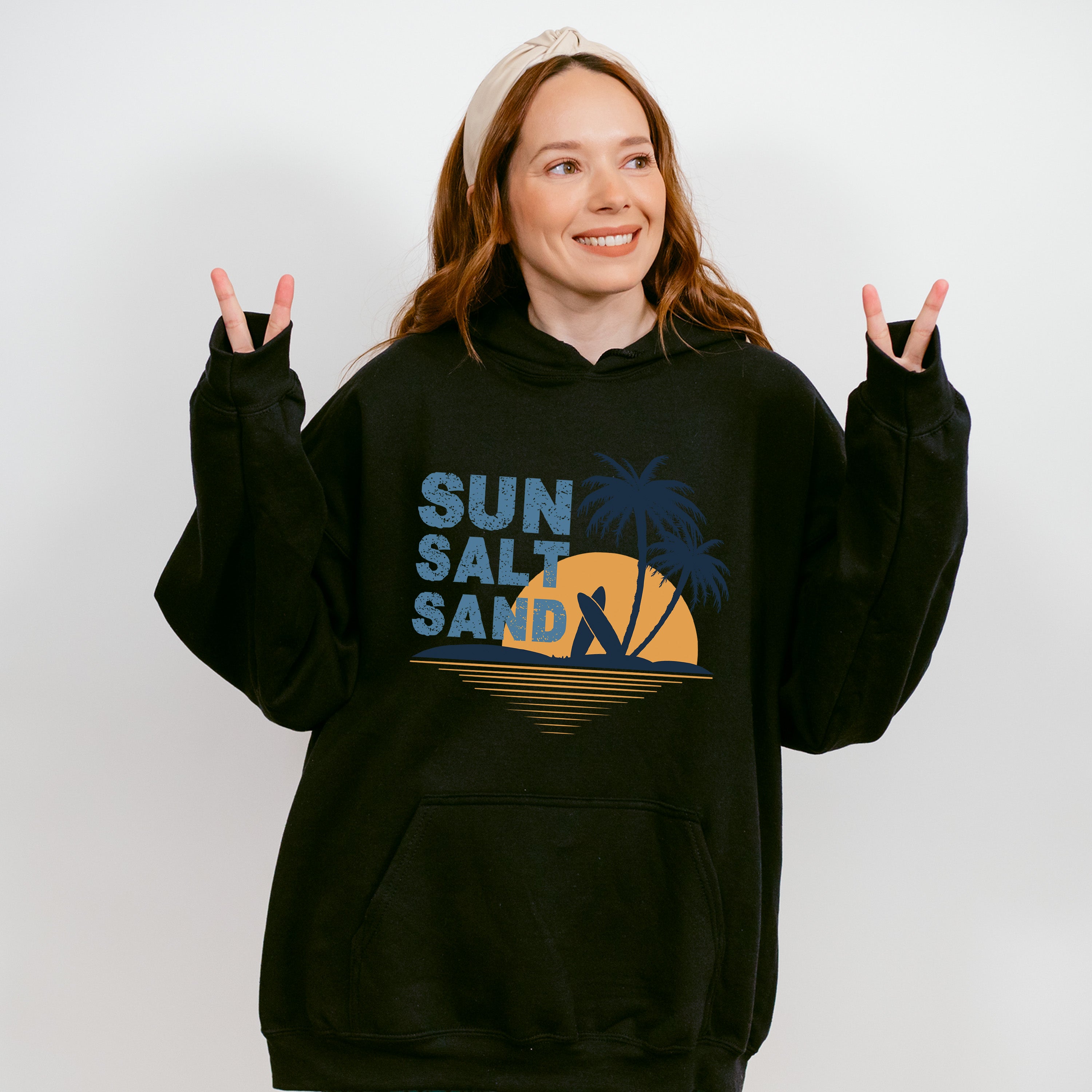 Sun Salt Sand Summer Design - Summer Theme Unisex Crewneck T-Shirt Sweatshirt Hoodie