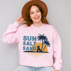 Sun Salt Sand Summer Design - Summer Theme Unisex Crewneck T-Shirt Sweatshirt Hoodie