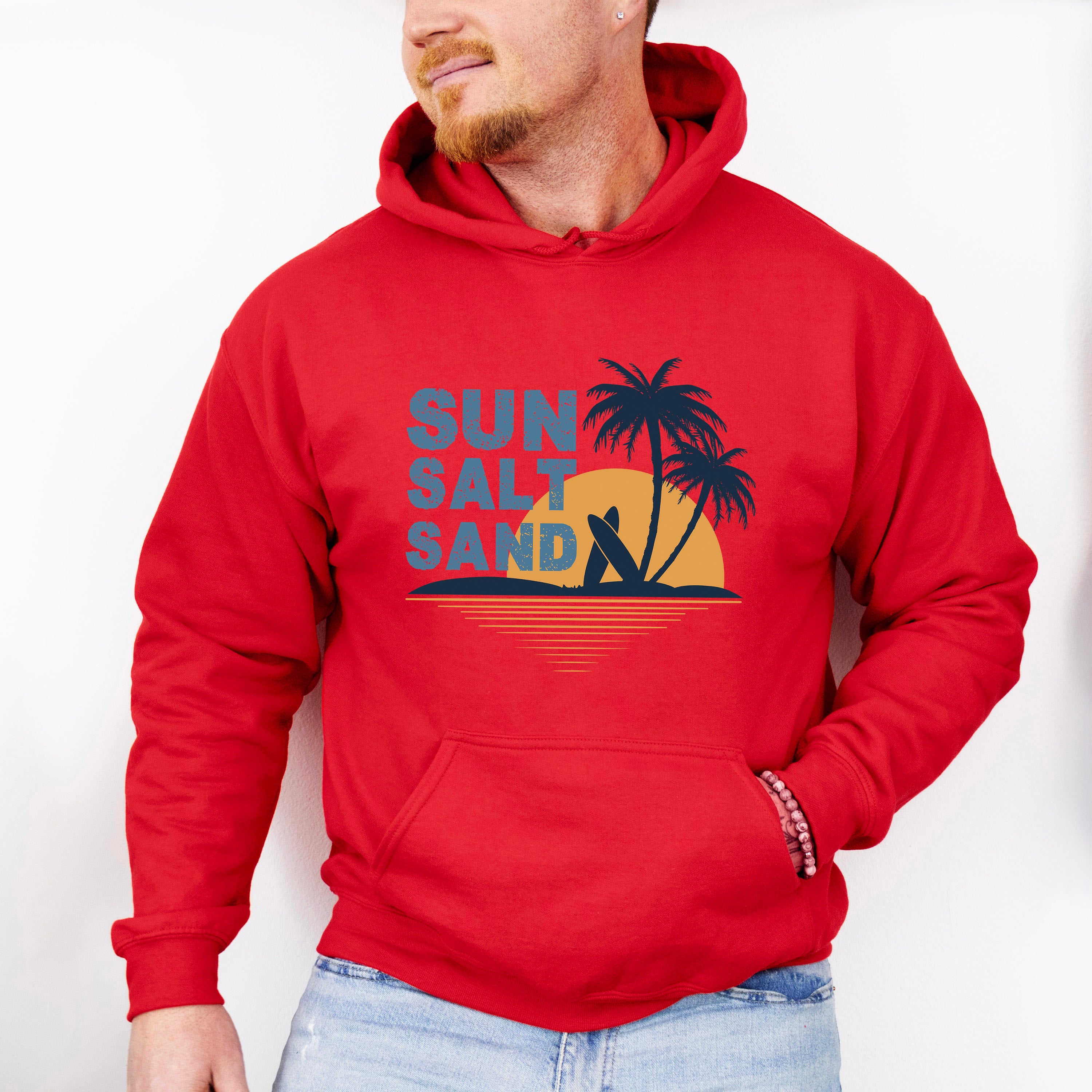 Sun Salt Sand Summer Design - Summer Theme Unisex Crewneck T-Shirt Sweatshirt Hoodie