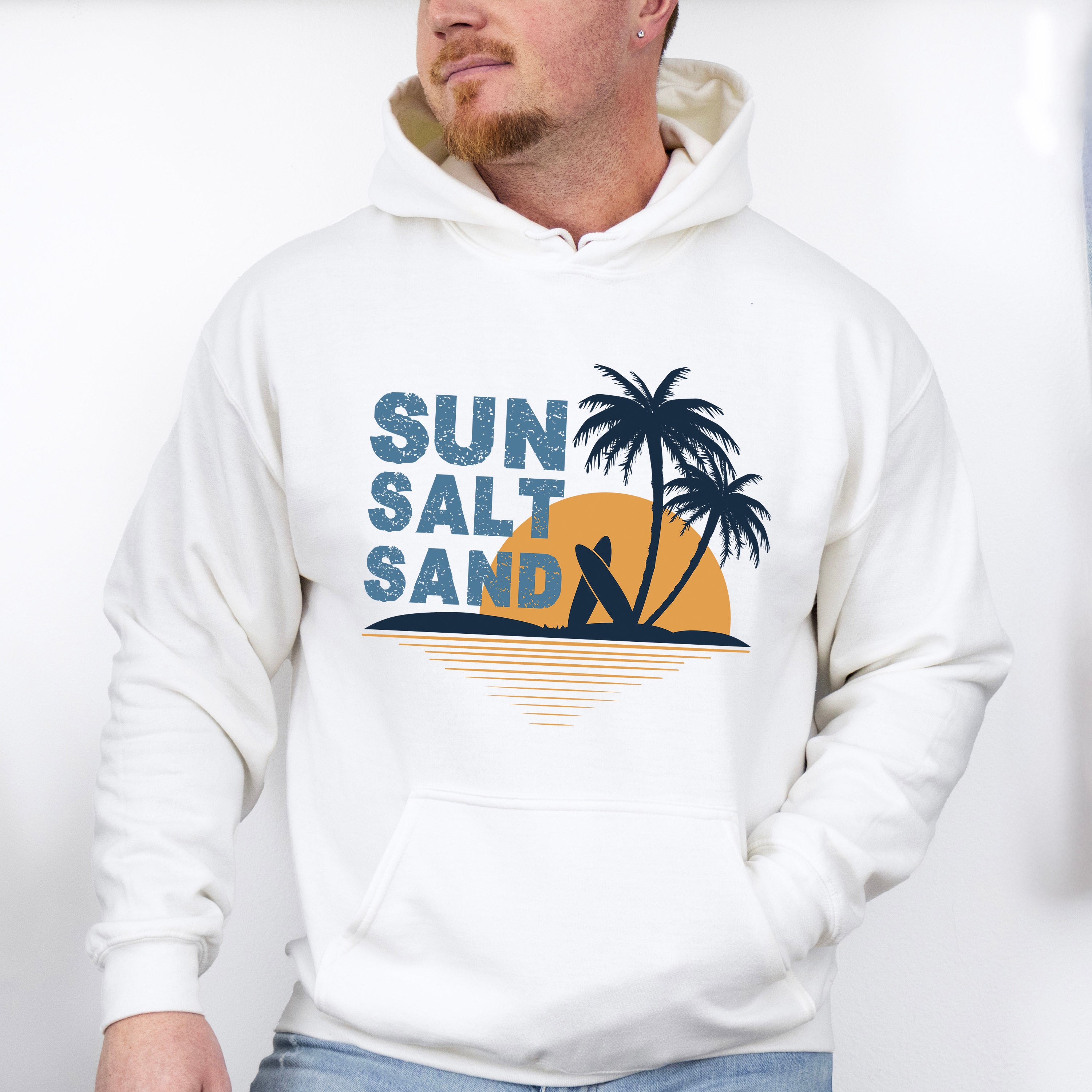 Sun Salt Sand Summer Design - Summer Theme Unisex Crewneck T-Shirt Sweatshirt Hoodie