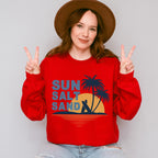 Sun Salt Sand Summer Design - Summer Theme Unisex Crewneck T-Shirt Sweatshirt Hoodie