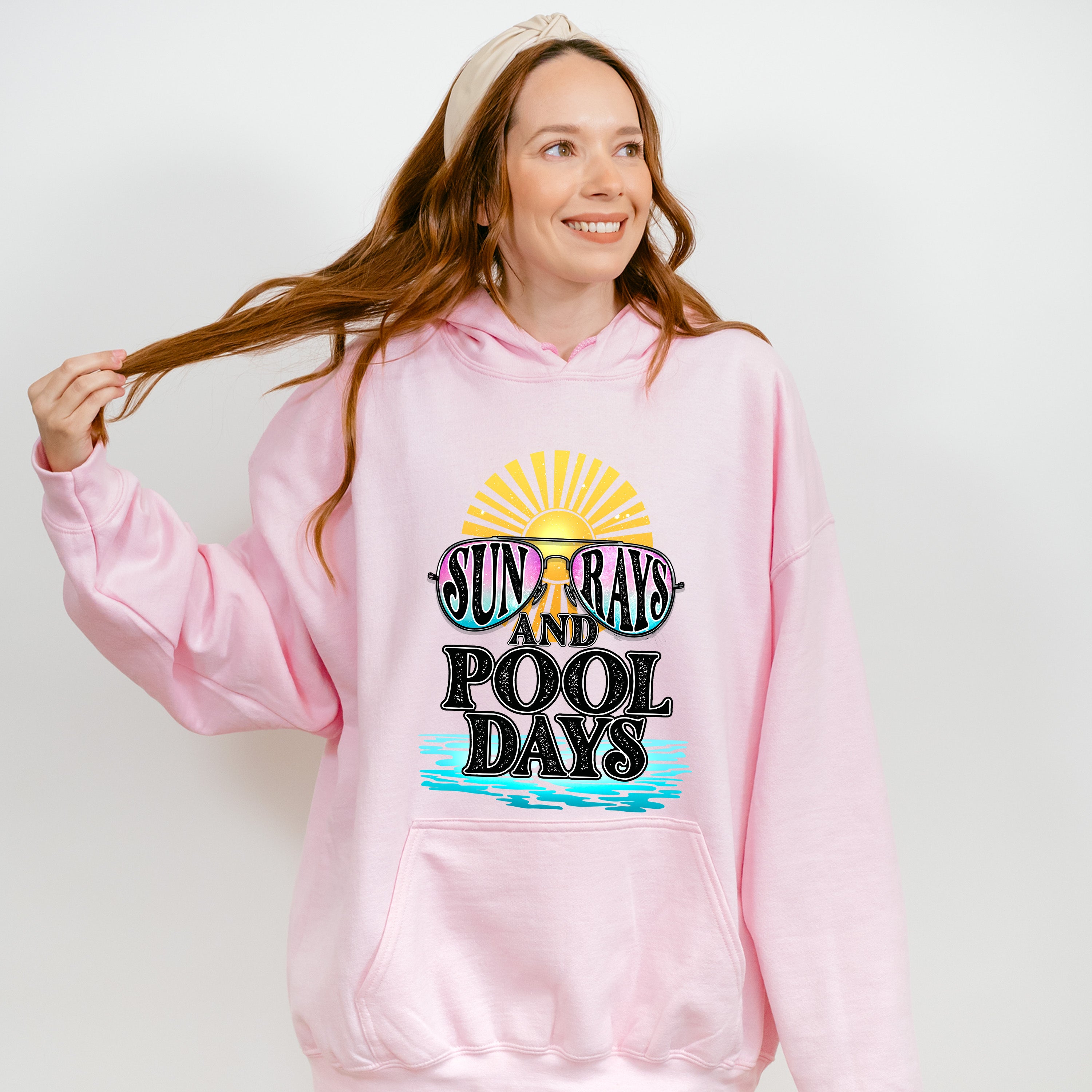 Sun Rays and Pool Days - Summer Theme Unisex Crewneck T-Shirt Sweatshirt Hoodie