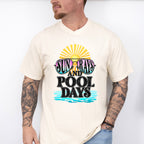 Sun Rays and Pool Days - Summer Theme Unisex Crewneck T-Shirt Sweatshirt Hoodie