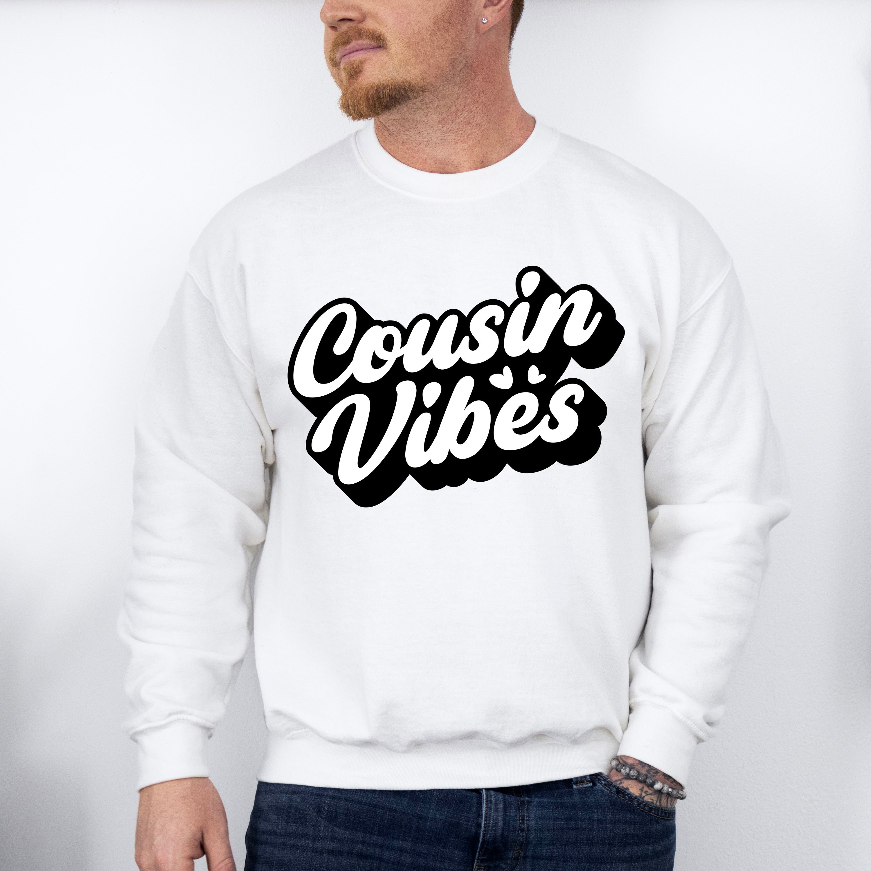 Cousin Vibes - Cousins Unisex Crewneck T-Shirt Sweatshirt Hoodie