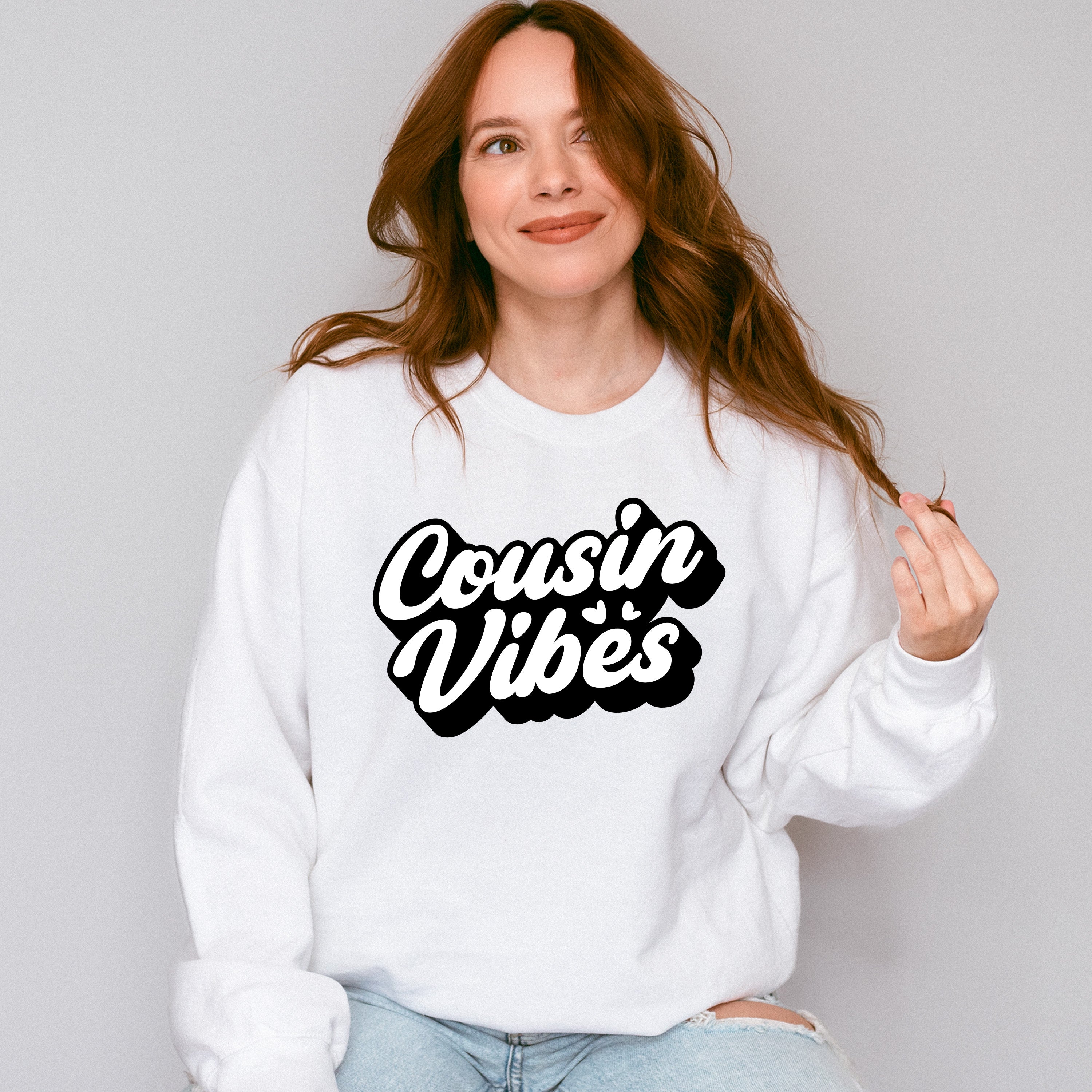 Cousin Vibes - Cousins Unisex Crewneck T-Shirt Sweatshirt Hoodie