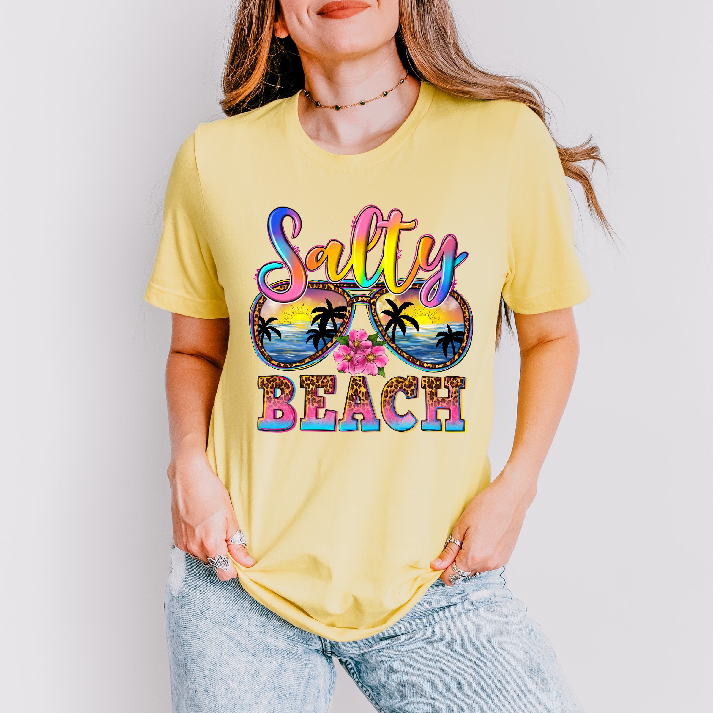 Salty Beach Summer Design - Summer Theme Unisex Crewneck T-Shirt Sweatshirt Hoodie