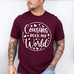 Cousins Rock My World Heart - Cousins Unisex Crewneck T-Shirt Sweatshirt Hoodie