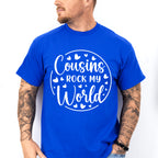Cousins Rock My World Heart - Cousins Unisex Crewneck T-Shirt Sweatshirt Hoodie
