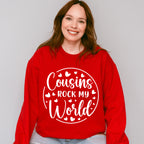 Cousins Rock My World Heart - Cousins Unisex Crewneck T-Shirt Sweatshirt Hoodie