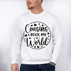 Cousins Rock My World Heart - Cousins Unisex Crewneck T-Shirt Sweatshirt Hoodie