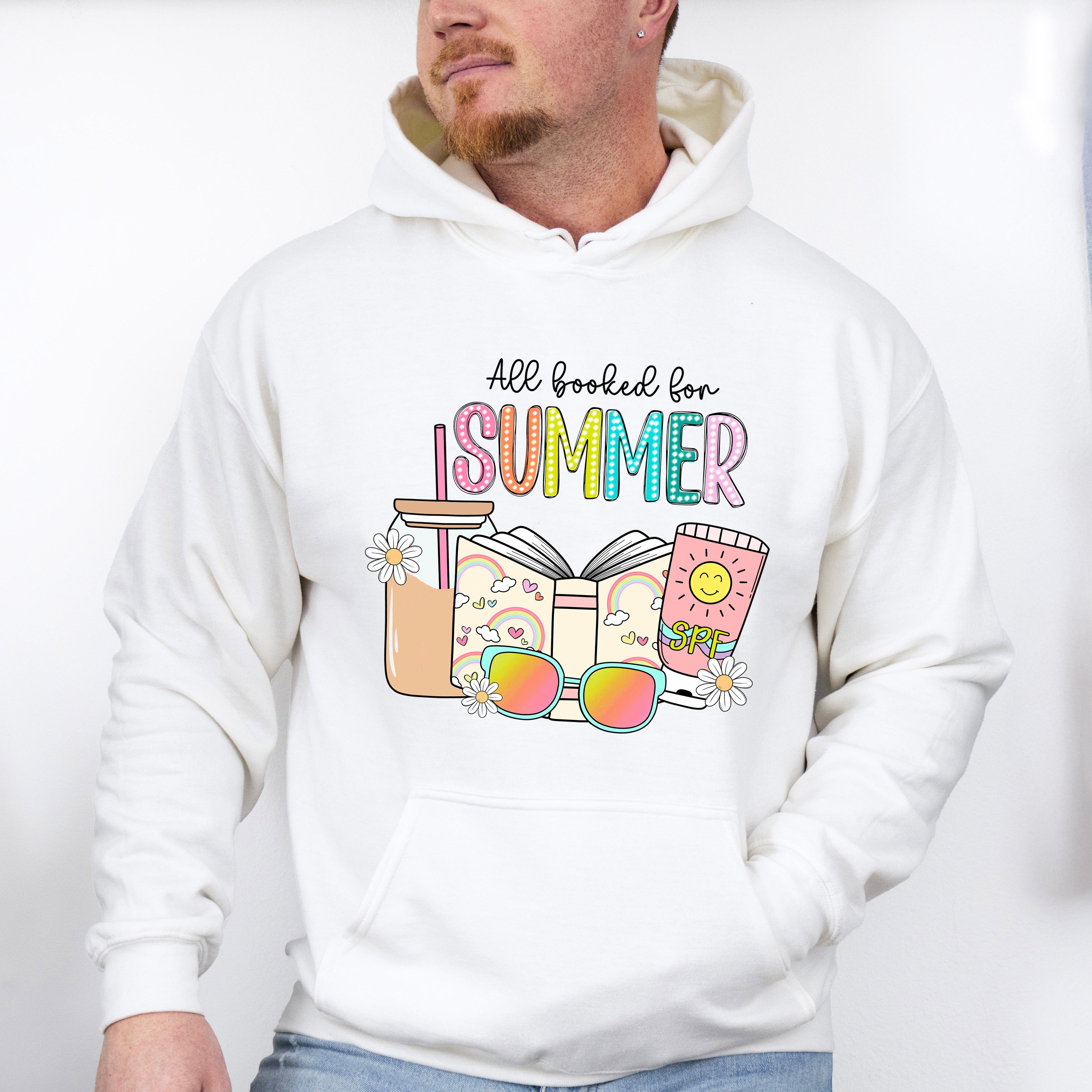 All Booked For Summer Design - Summer Theme Unisex Crewneck T-Shirt Sweatshirt Hoodie