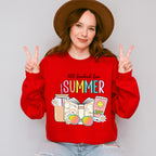 All Booked For Summer Design - Summer Theme Unisex Crewneck T-Shirt Sweatshirt Hoodie
