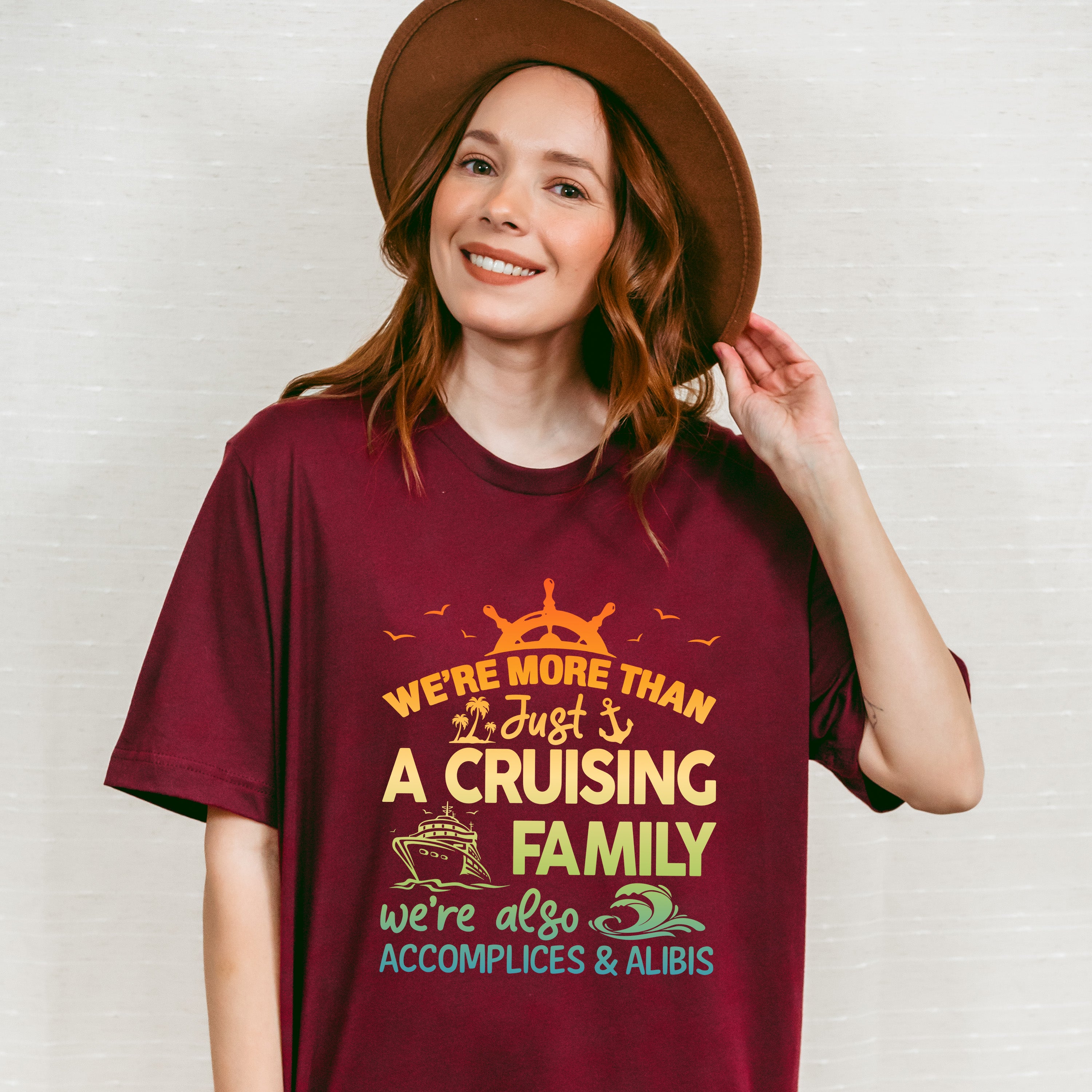 We&#39;re Accomplices And Alibis - Family Cruise Unisex Crewneck T-Shirt Sweatshirt Hoodie