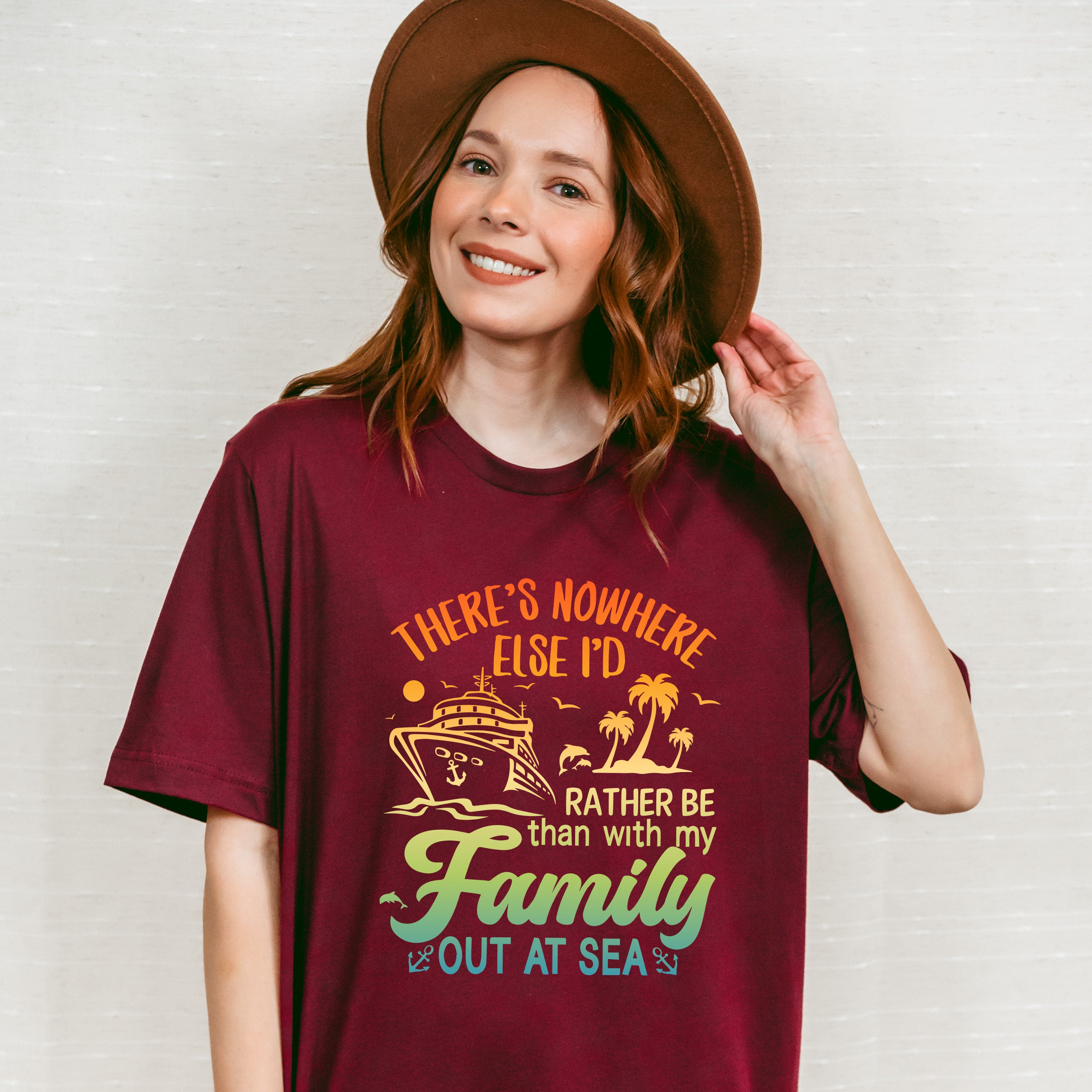 Family Out At Sea - Family Cruise Unisex Crewneck T-Shirt Sweatshirt Hoodie