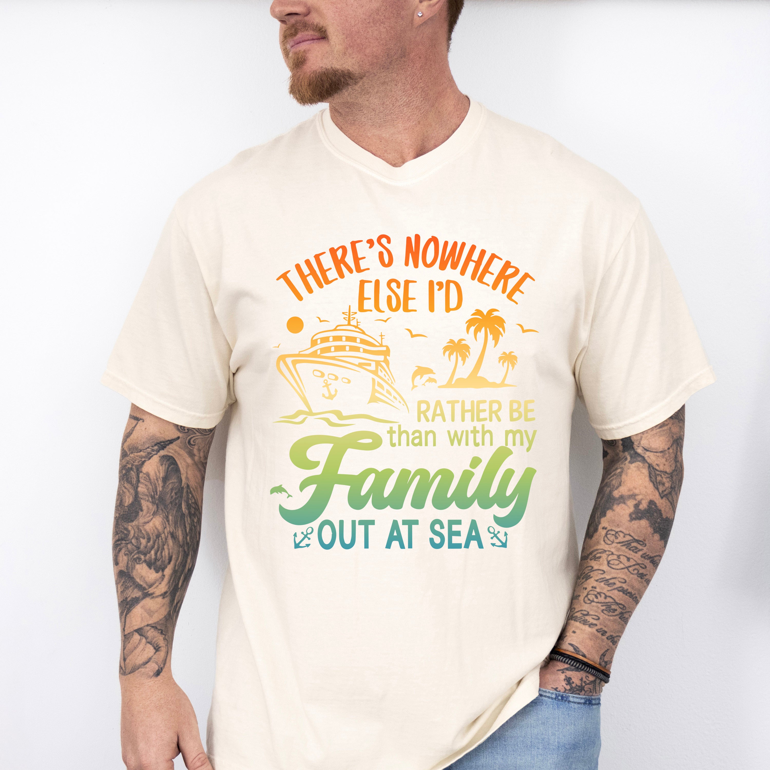 Family Out At Sea - Family Cruise Unisex Crewneck T-Shirt Sweatshirt Hoodie