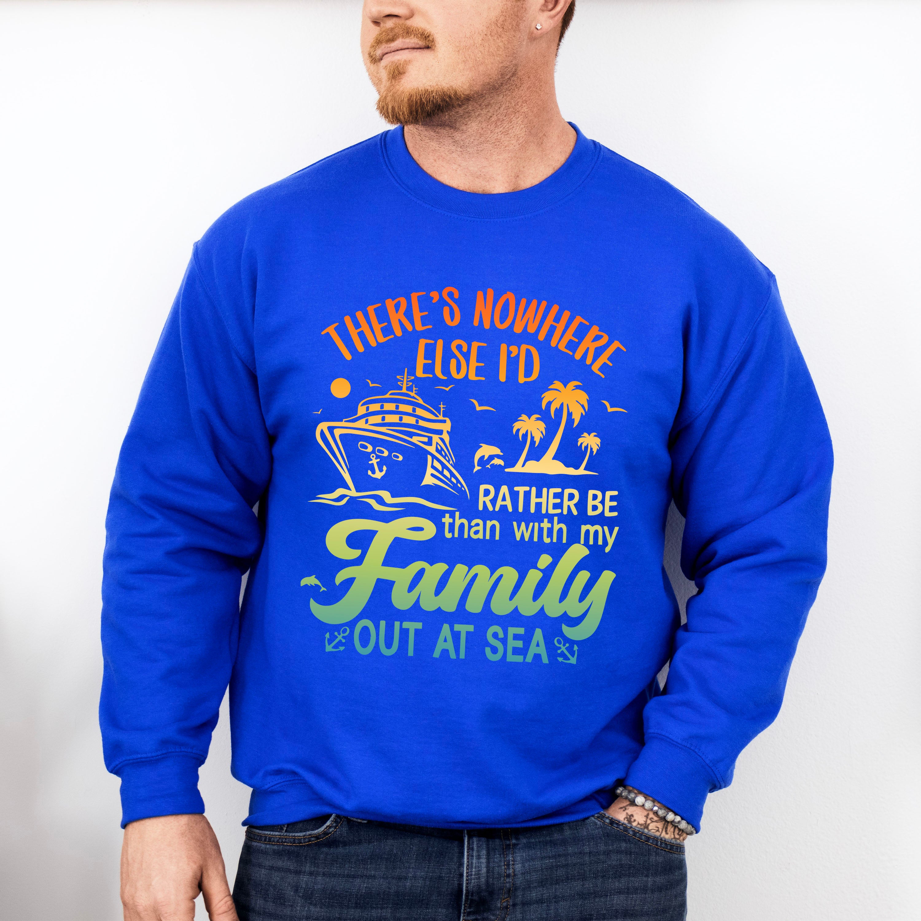 Family Out At Sea - Family Cruise Unisex Crewneck T-Shirt Sweatshirt Hoodie