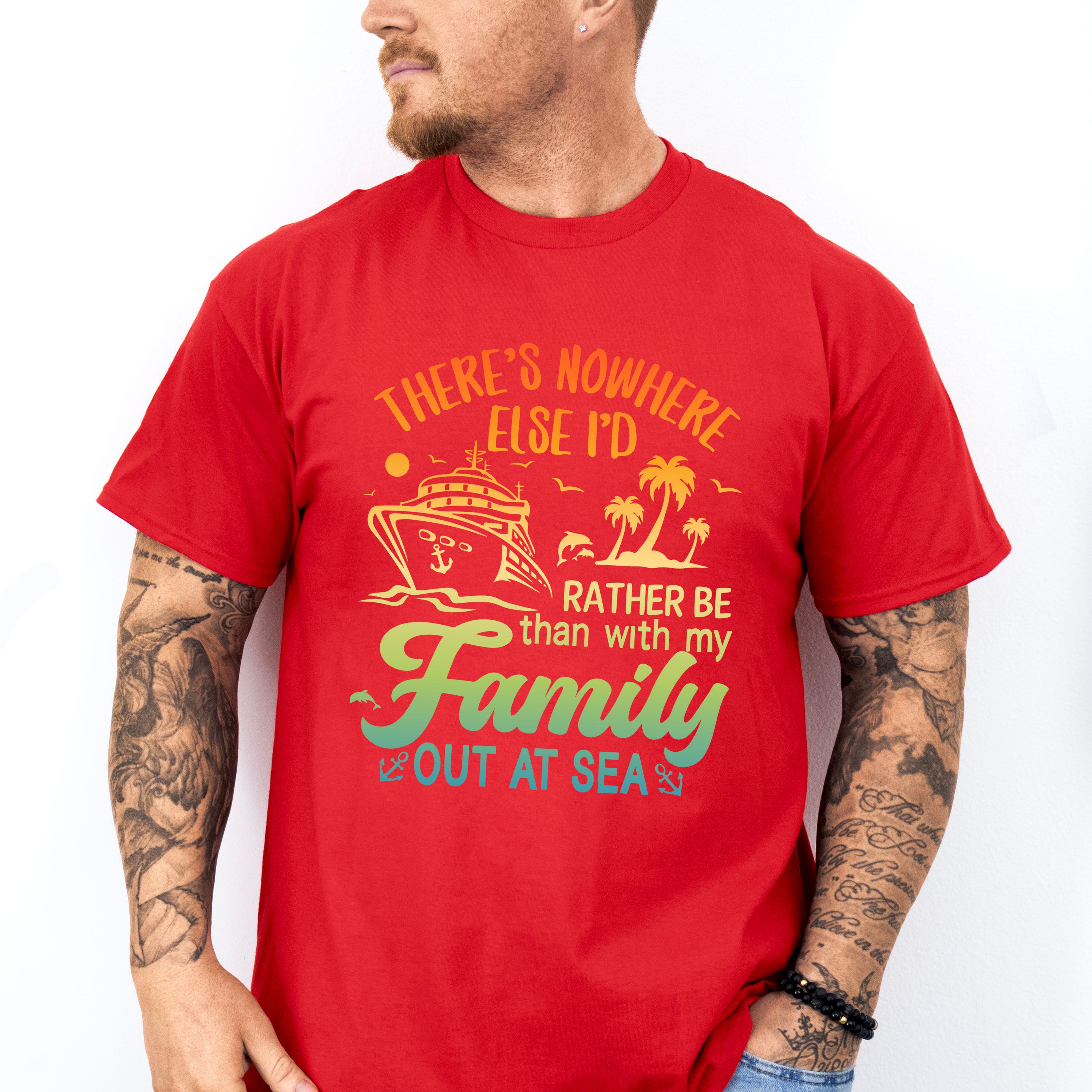 Family Out At Sea - Family Cruise Unisex Crewneck T-Shirt Sweatshirt Hoodie