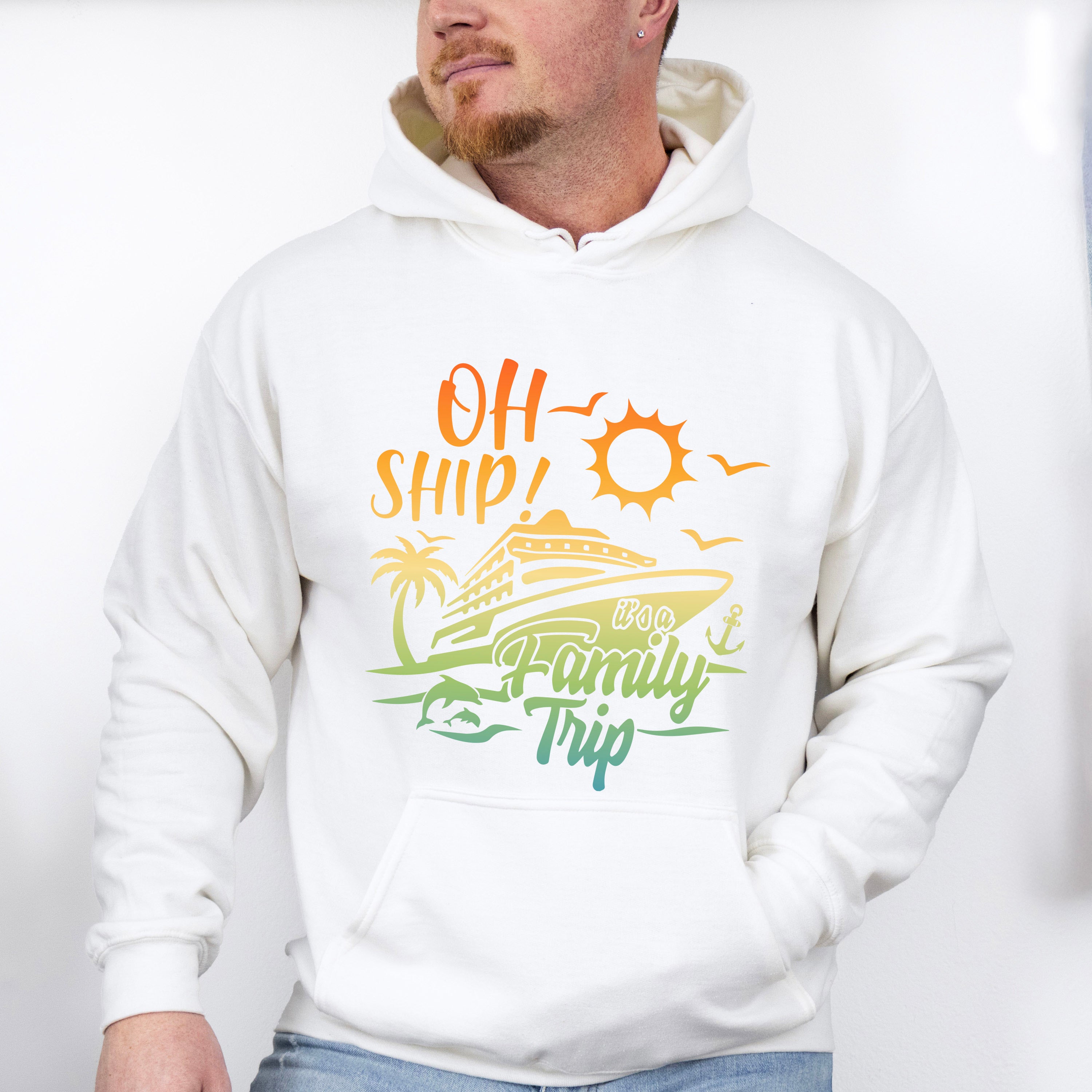Oh Ship It's A Family Trip - Family Cruise Unisex Crewneck T-Shirt Sweatshirt Hoodie