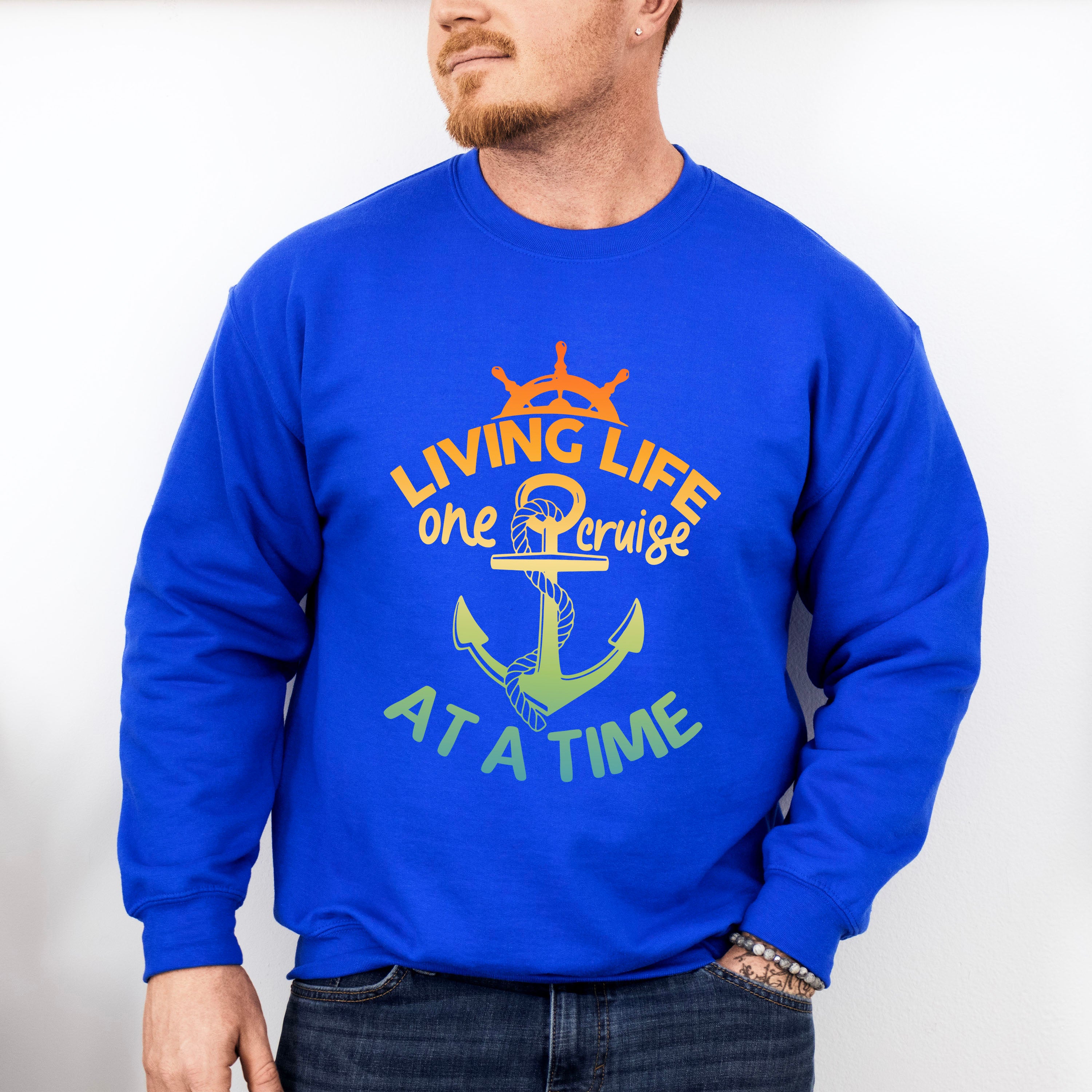One Cruise At A Time - Family Cruise Unisex Crewneck T-Shirt Sweatshirt Hoodie