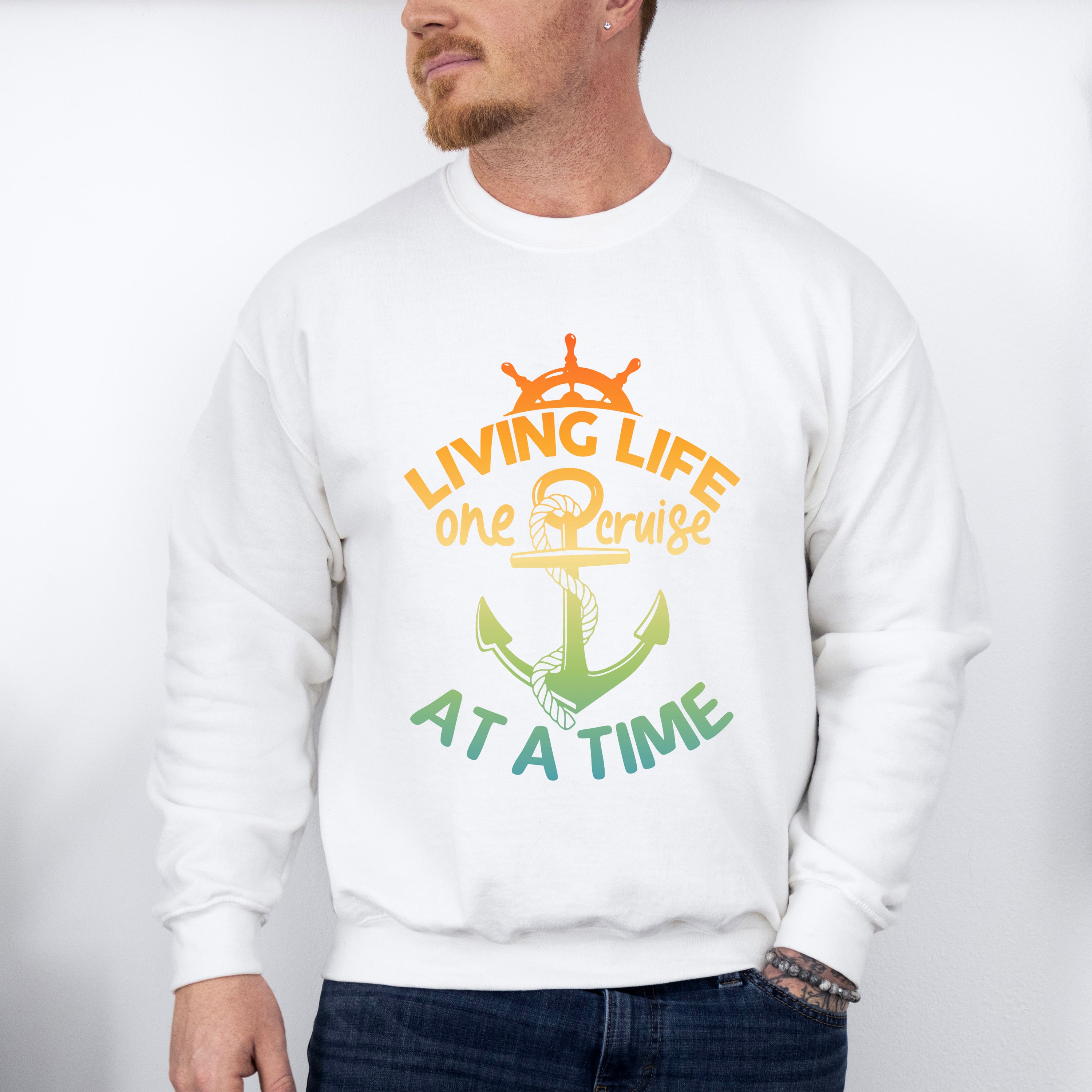 One Cruise At A Time - Family Cruise Unisex Crewneck T-Shirt Sweatshirt Hoodie
