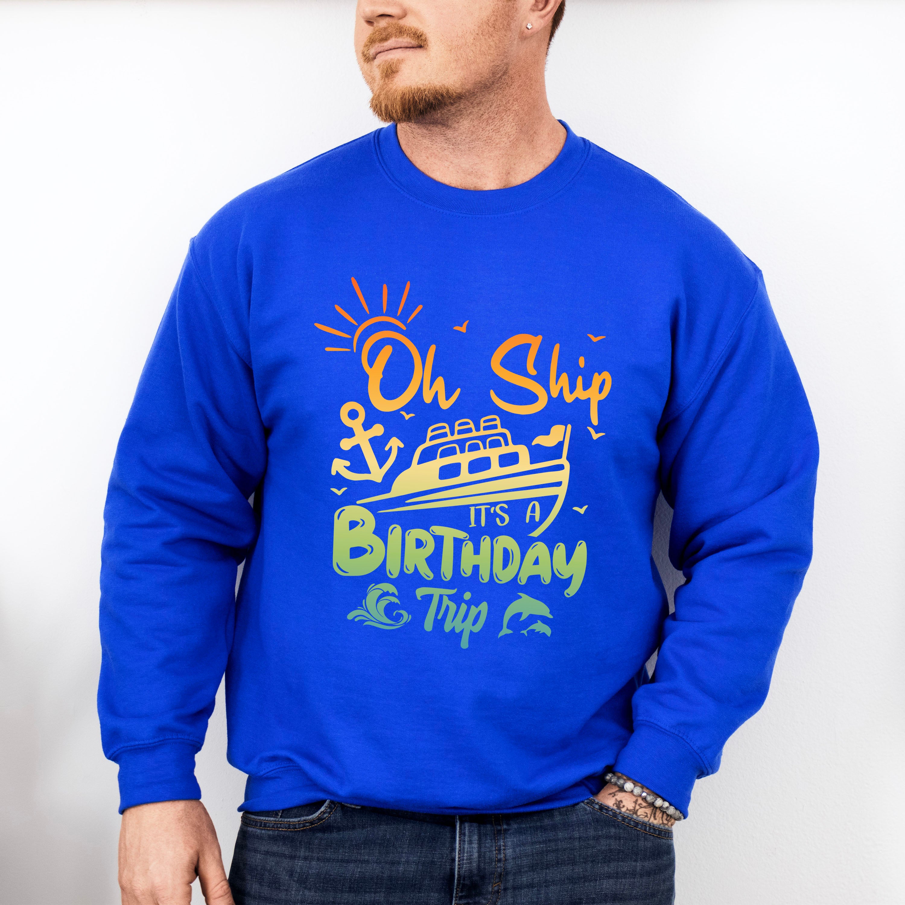 It's A Birthday Trip - Family Cruise Unisex Crewneck T-Shirt Sweatshirt Hoodie