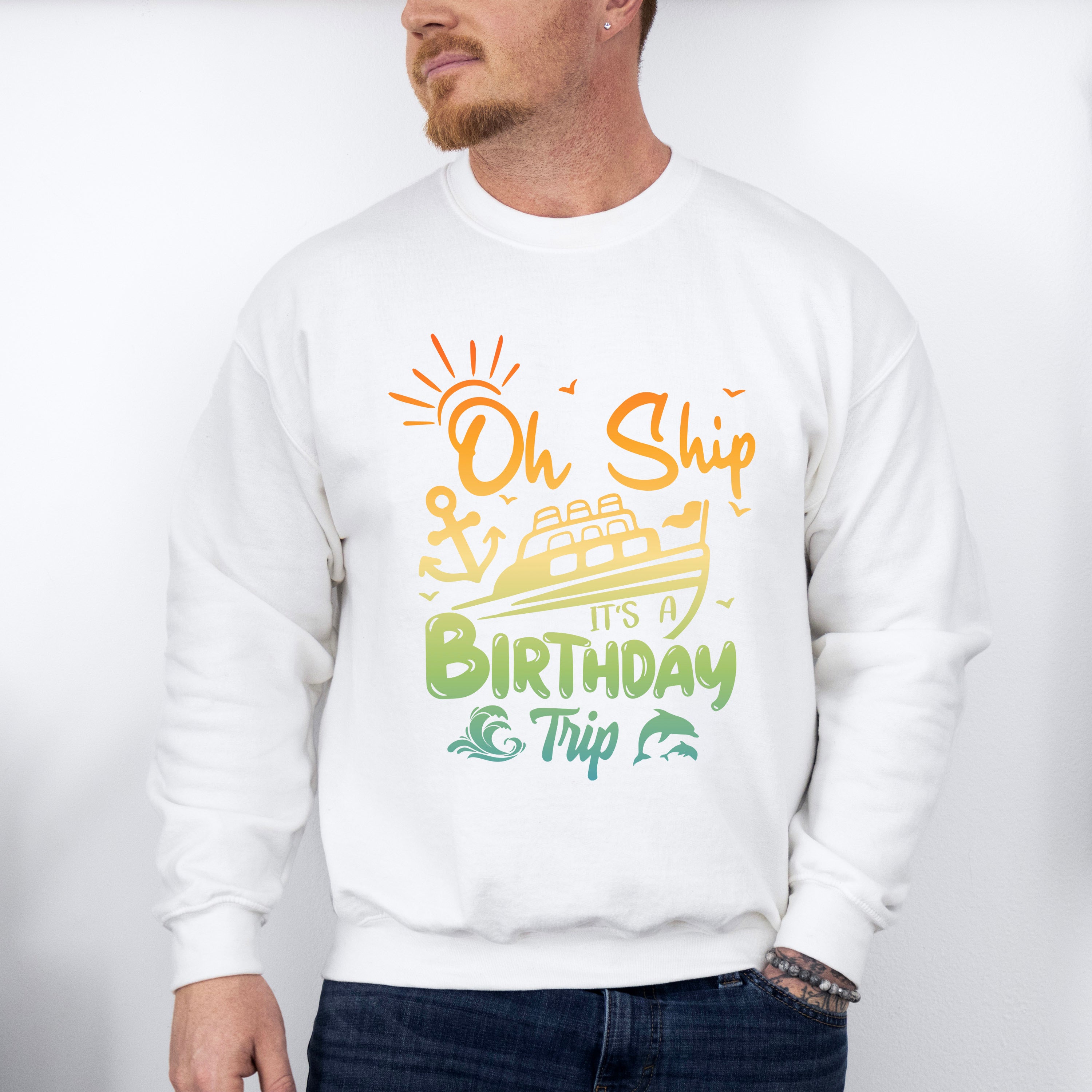 It's A Birthday Trip - Family Cruise Unisex Crewneck T-Shirt Sweatshirt Hoodie