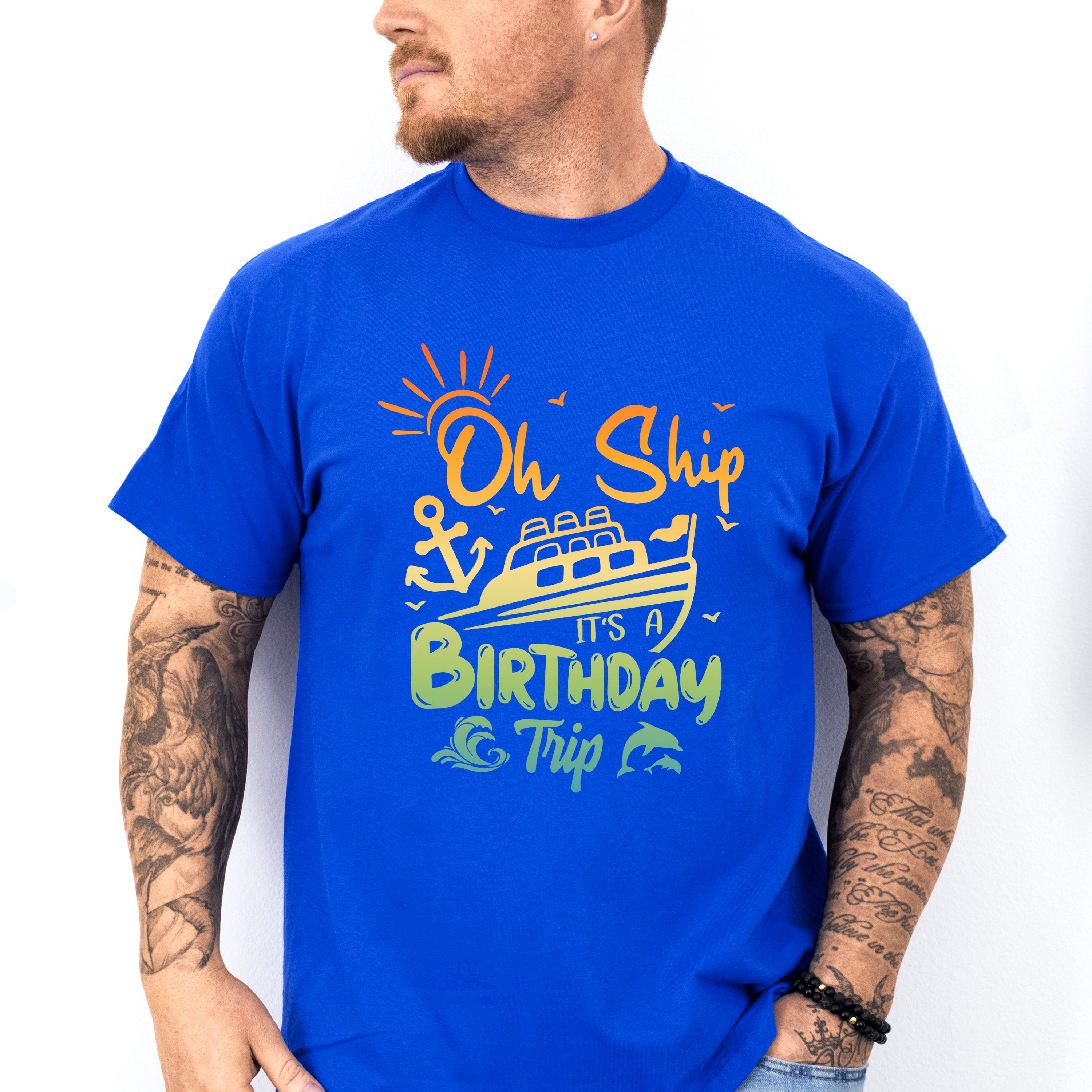 It's A Birthday Trip - Family Cruise Unisex Crewneck T-Shirt Sweatshirt Hoodie