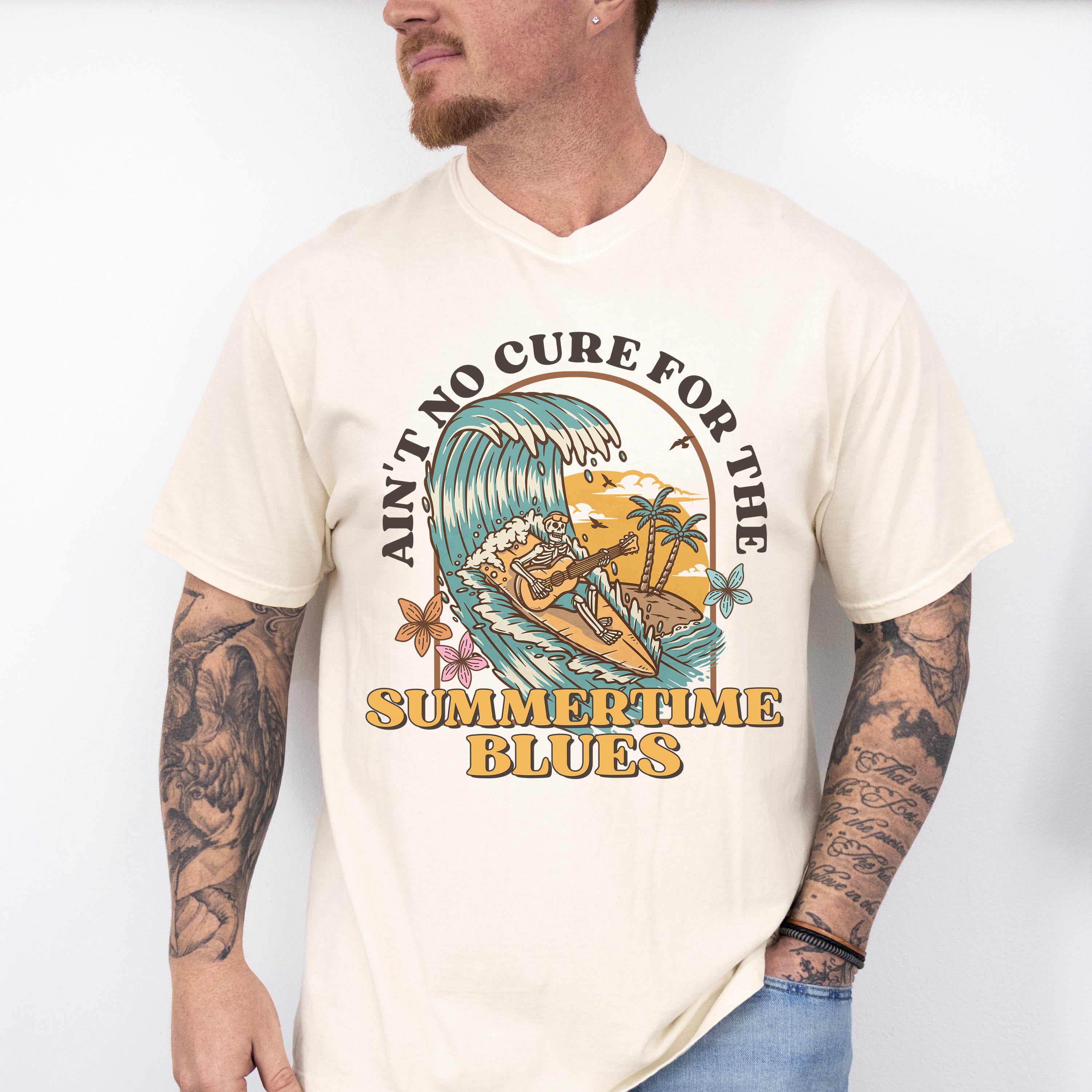 Ain't No Cure for The Summertime Blues - Summer Theme Unisex Crewneck T-Shirt Sweatshirt Hoodie