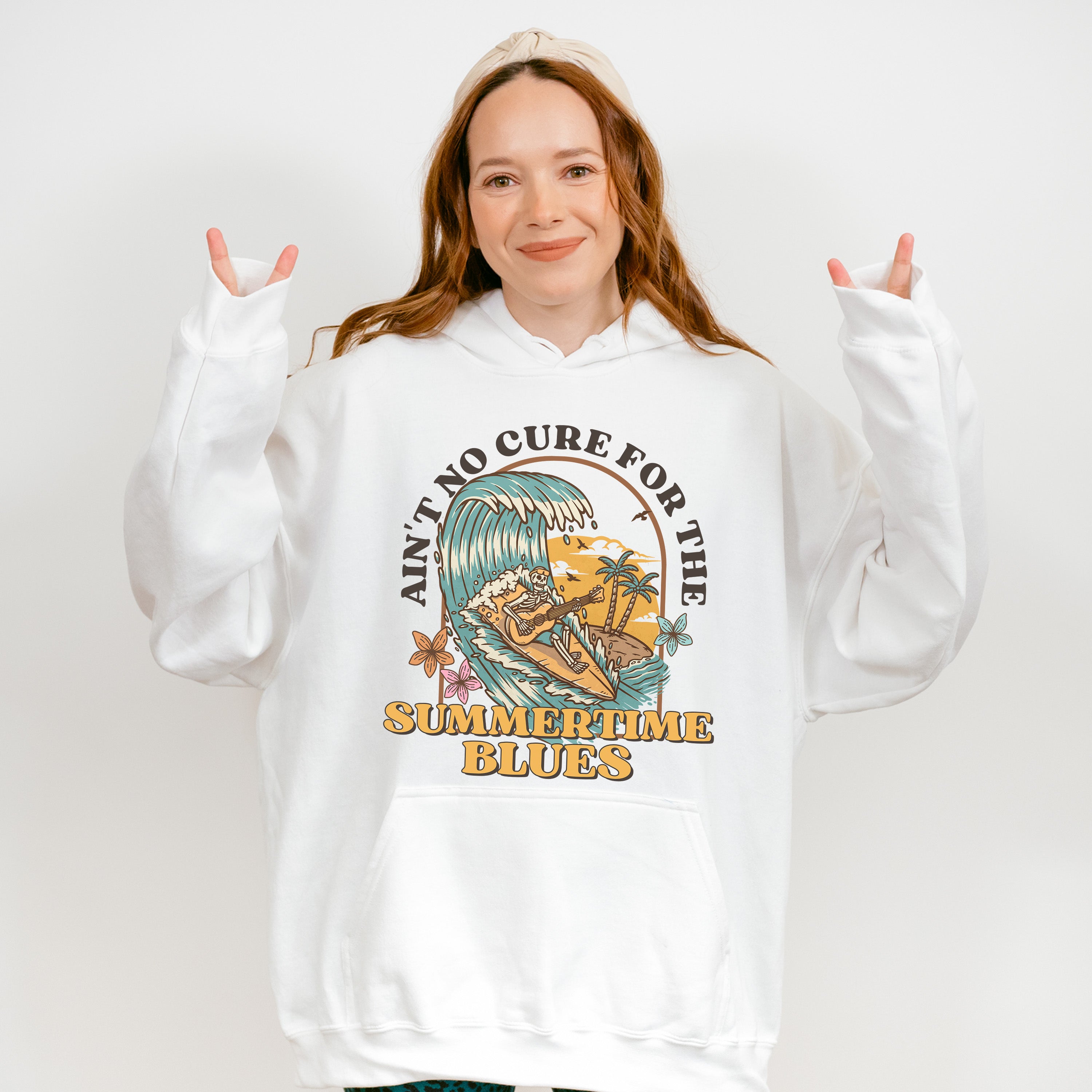 Ain't No Cure for The Summertime Blues - Summer Theme Unisex Crewneck T-Shirt Sweatshirt Hoodie