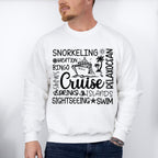 Cruise Vacation Black And White - Family Cruise Unisex Crewneck T-Shirt Sweatshirt Hoodie