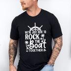 Rock The Boat Black And White - Family Cruise Unisex Crewneck T-Shirt Sweatshirt Hoodie