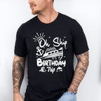 It's A Birthday Trip Black And White - Family Cruise Unisex Crewneck T-Shirt Sweatshirt Hoodie