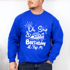 It's A Birthday Trip Black And White - Family Cruise Unisex Crewneck T-Shirt Sweatshirt Hoodie