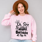 It's A Birthday Trip Black And White - Family Cruise Unisex Crewneck T-Shirt Sweatshirt Hoodie