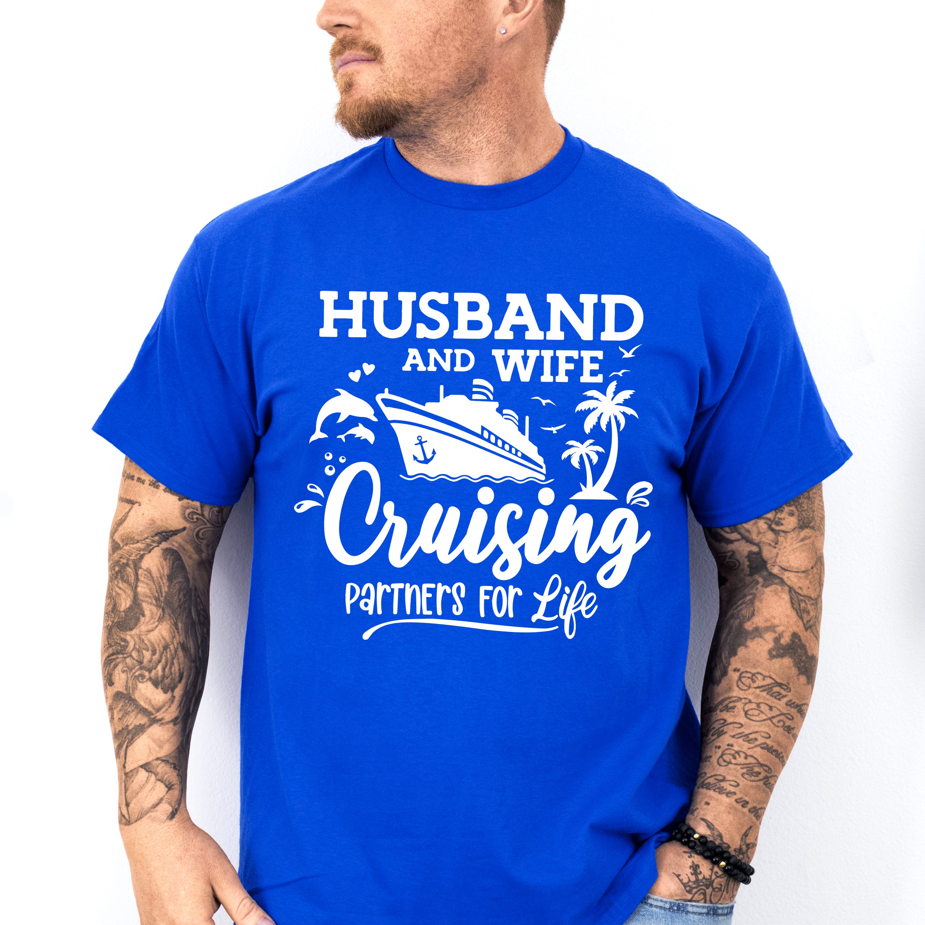 Husband And Wife - Family Cruise Unisex Crewneck T-Shirt Sweatshirt Hoodie
