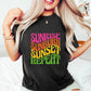 Sunrise Sunburn Sunset Repeat - Summer Theme Unisex Crewneck T-Shirt Sweatshirt Hoodie