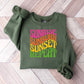 Sunrise Sunburn Sunset Repeat - Summer Theme Unisex Crewneck T-Shirt Sweatshirt Hoodie