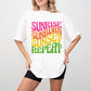 Sunrise Sunburn Sunset Repeat - Summer Theme Unisex Crewneck T-Shirt Sweatshirt Hoodie