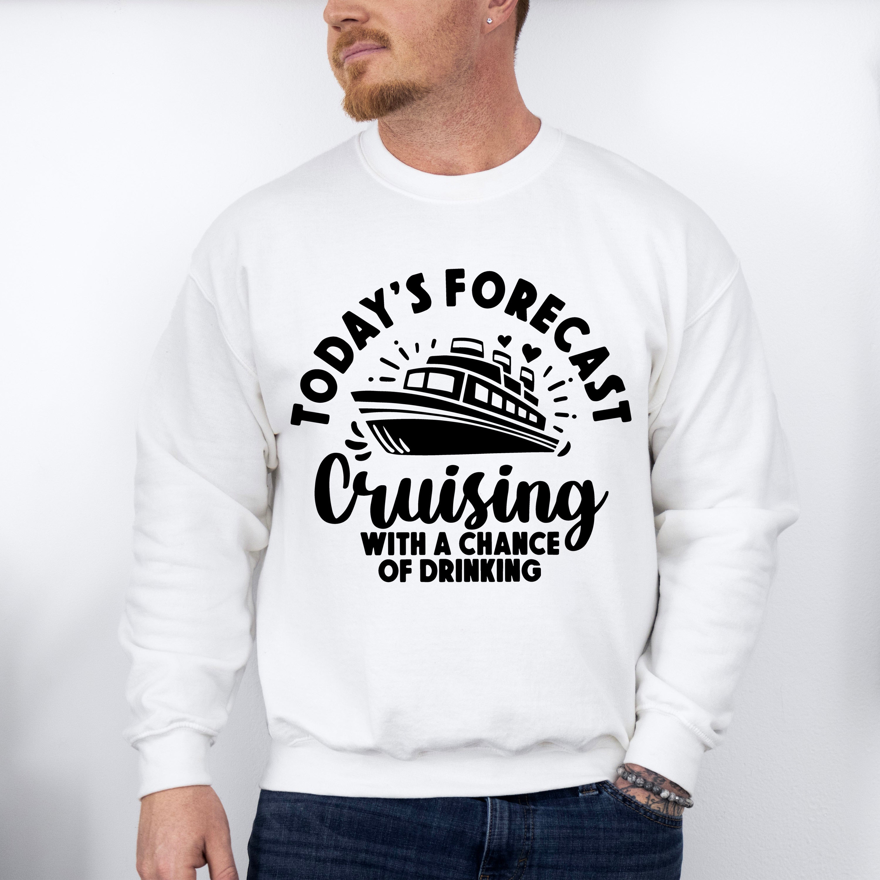 Today's Forecast - Family Cruise Unisex Crewneck T-Shirt Sweatshirt Hoodie