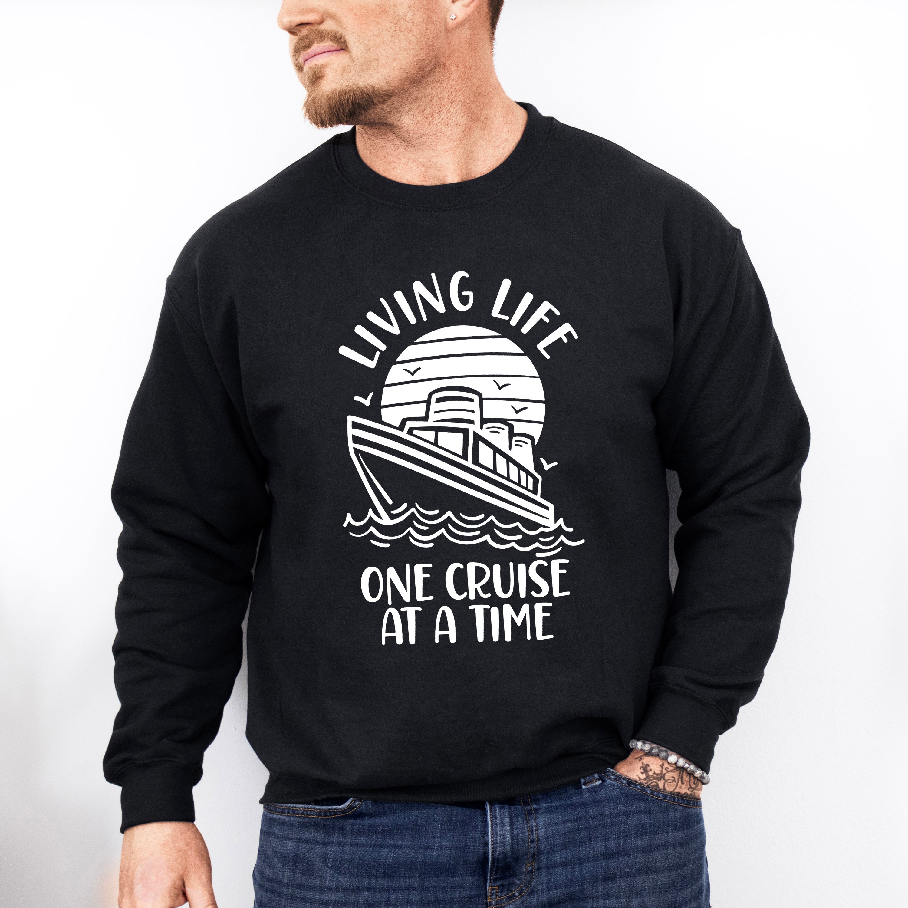 Living Life - Family Cruise Unisex Crewneck T-Shirt Sweatshirt Hoodie