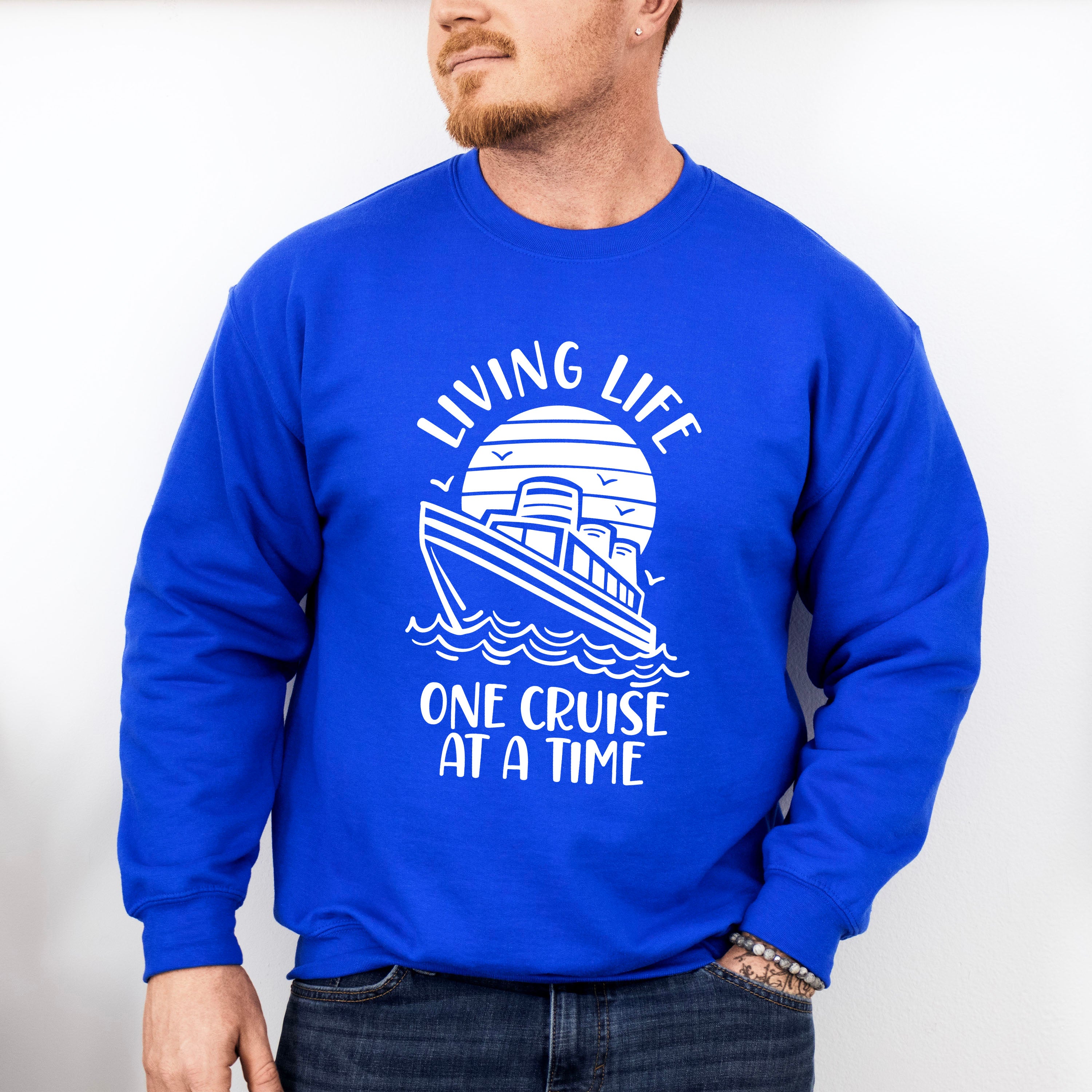 Living Life - Family Cruise Unisex Crewneck T-Shirt Sweatshirt Hoodie