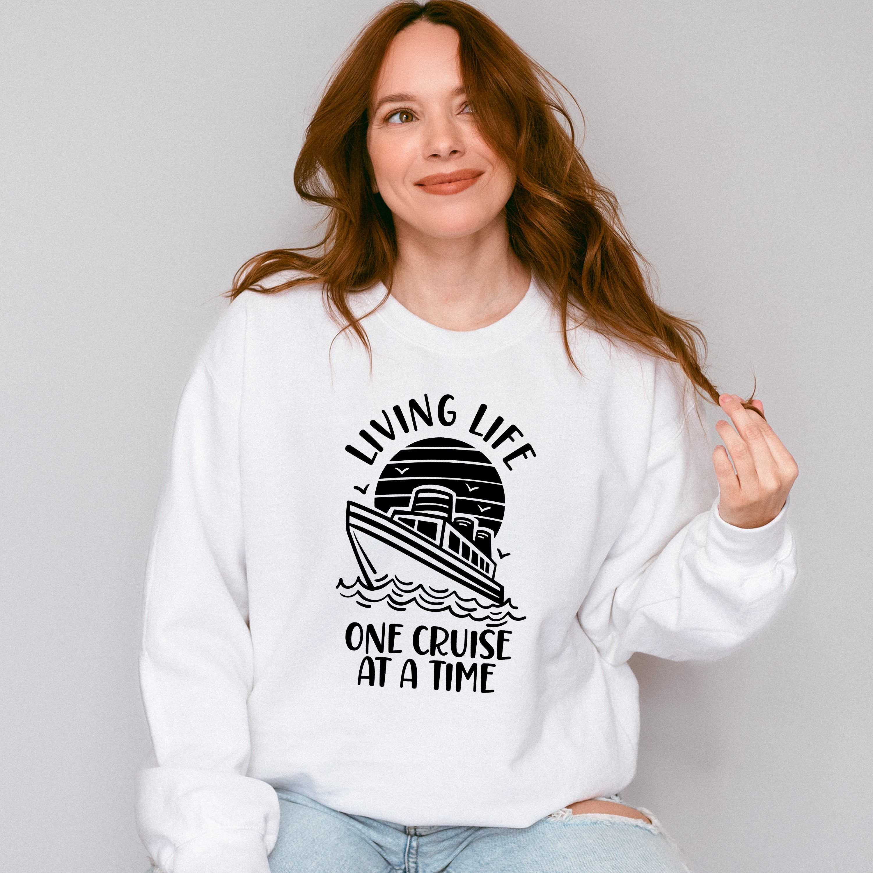 Living Life - Family Cruise Unisex Crewneck T-Shirt Sweatshirt Hoodie