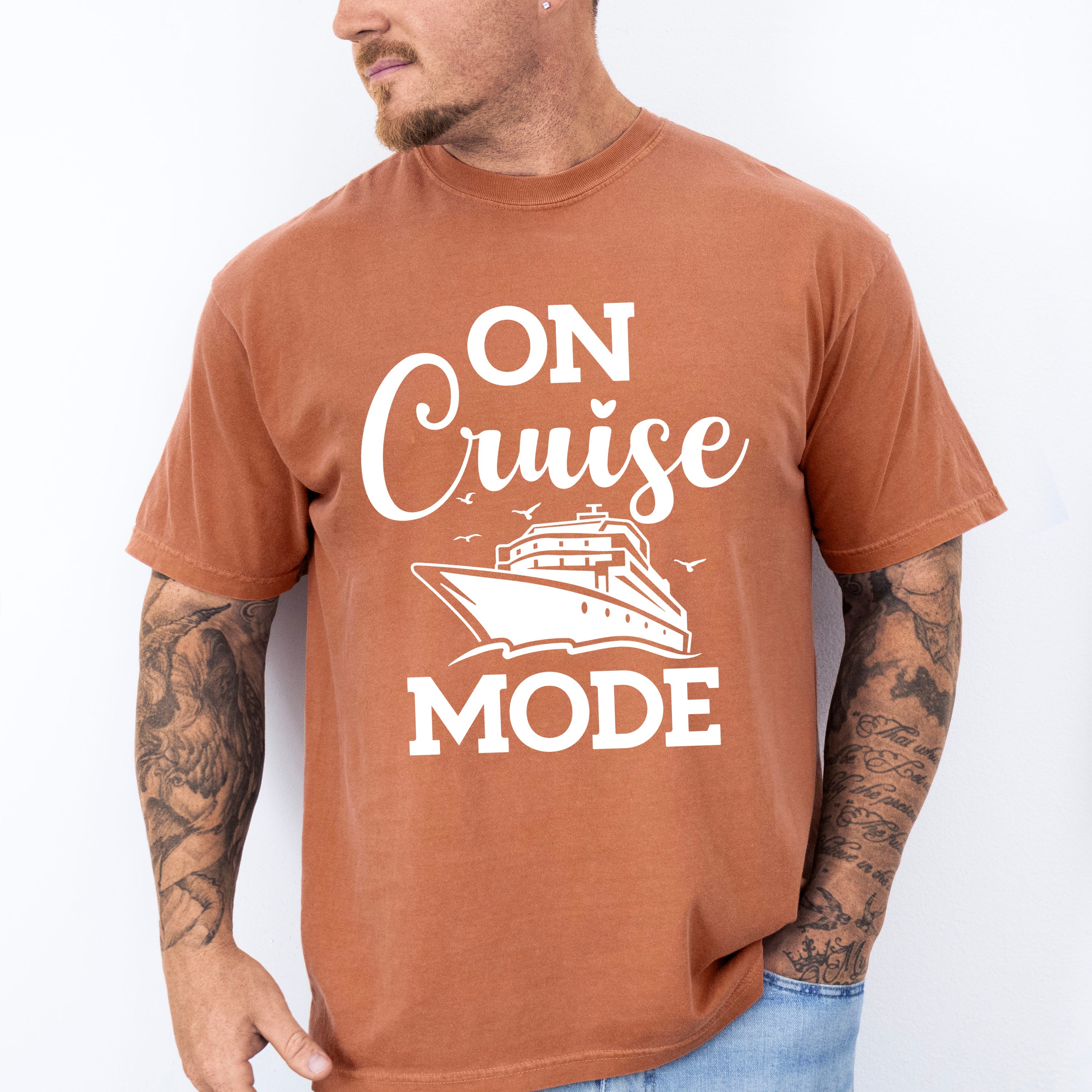 On Cruise Mode - Family Cruise Unisex Crewneck T-Shirt Sweatshirt Hoodie
